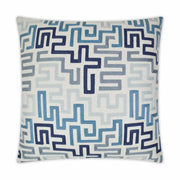 Labyrinth Square Pillow – Indigo by DV KAP Home