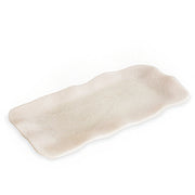RESIN Alabaster Long Rectangle Tray – White Swirl by Beatriz Ball