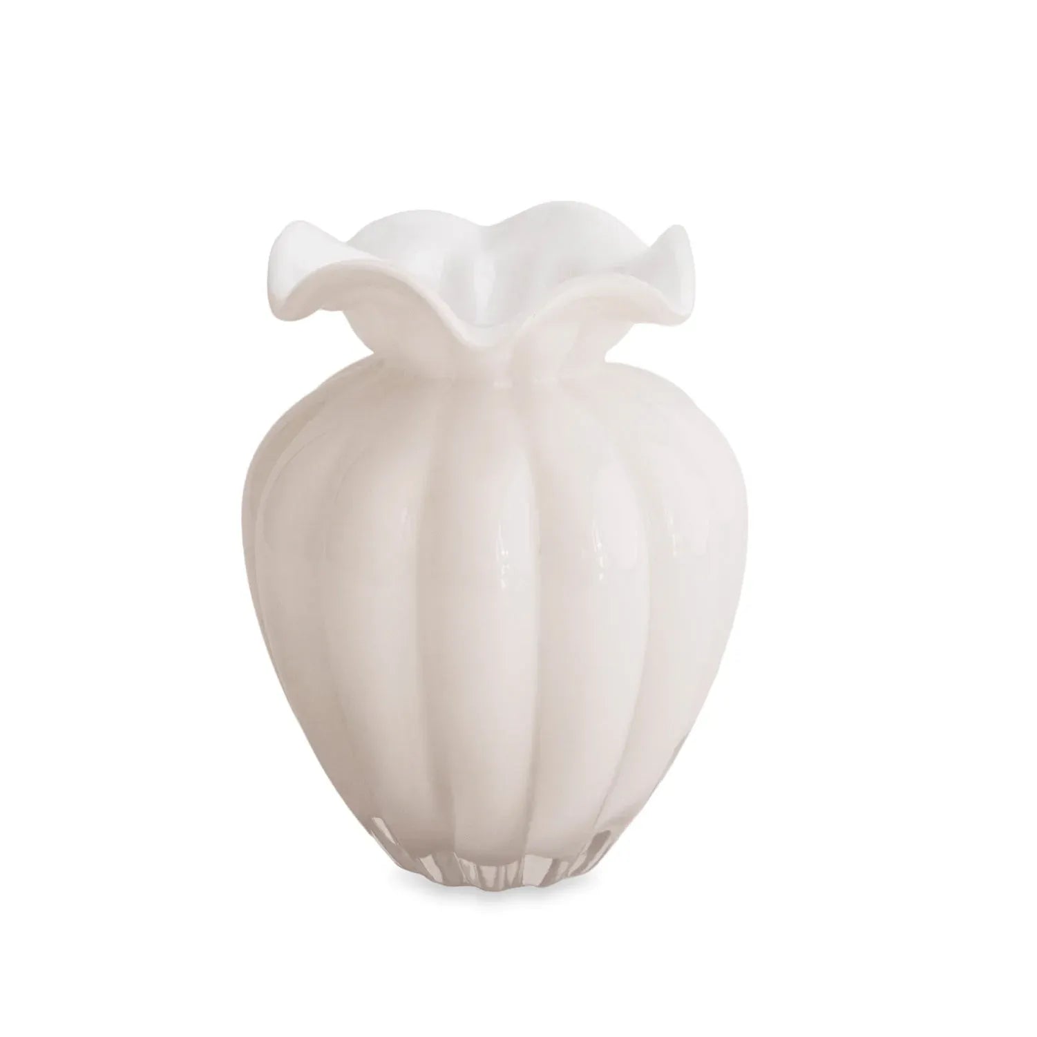 Vento Large Glass Vase – Creme by Beatriz Ball