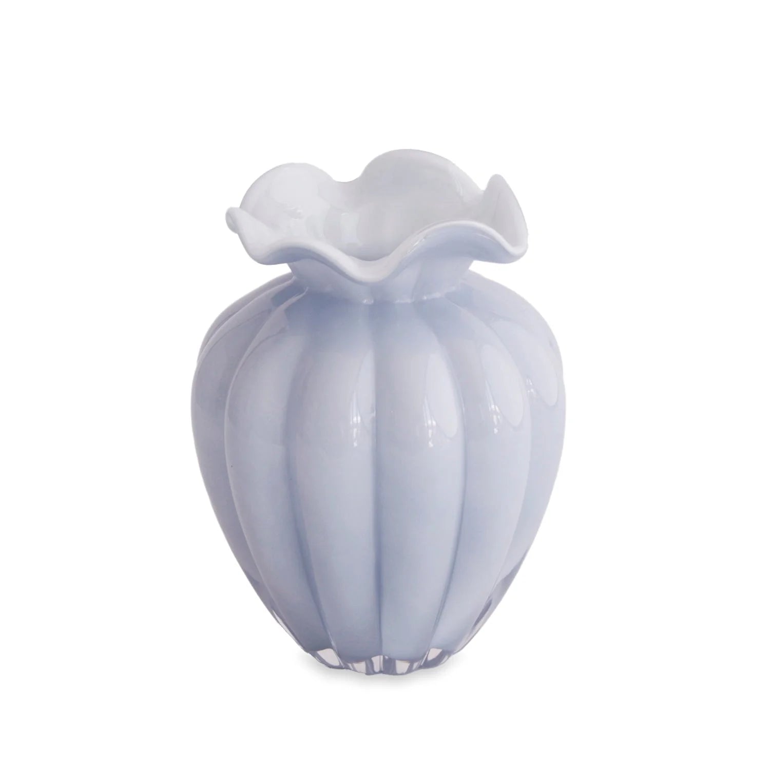 Vento Large Glass Vase – Periwinkle by Beatriz Ball