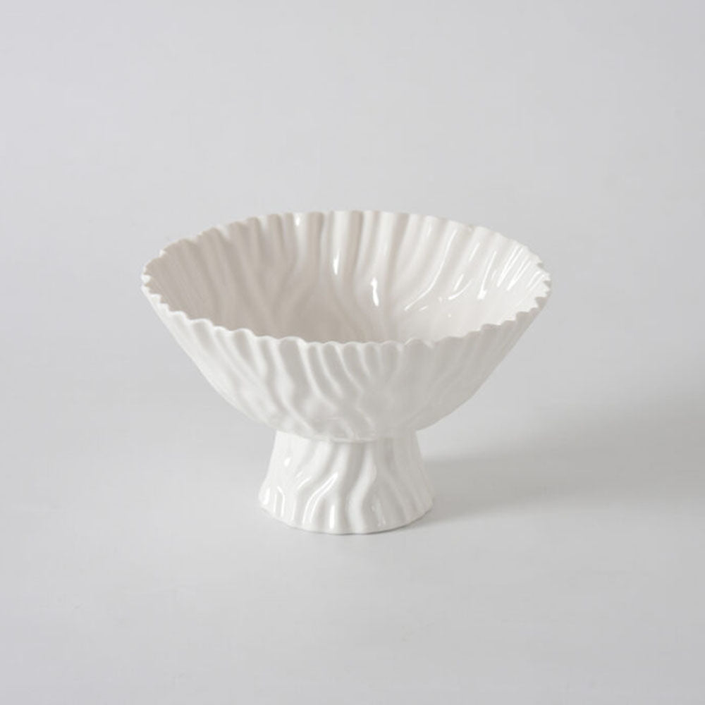 Mascali Bianca Medium Footed Bowl | Pampa Bay by Pampa Bay