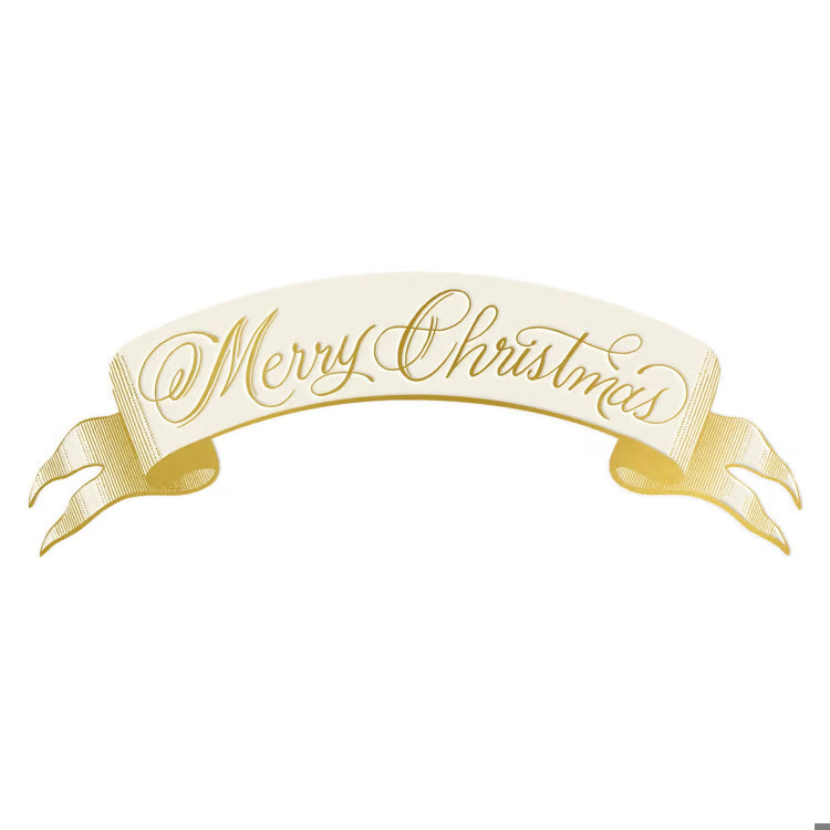 Merry Christmas Banner Table Accent, Set of 12 | Hester & Cook