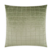 Camden Check-Aloe Pillow by DV KAP