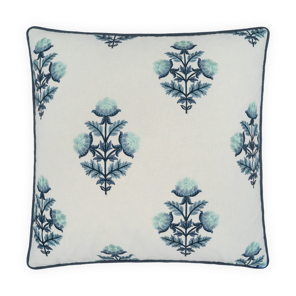 Bloomfield Square Pillow – Blue by DV KAP Home