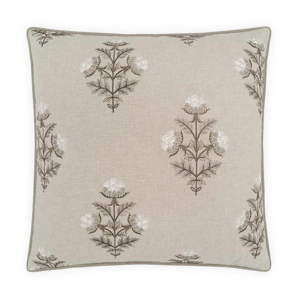 Bloomfield Square Pillow – Truffle by DV KAP Home