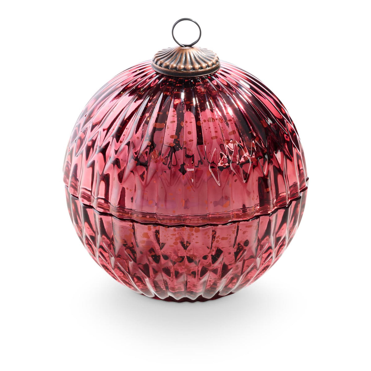 Balsam & Cedar Red Mercury Ornament Candle | Illume