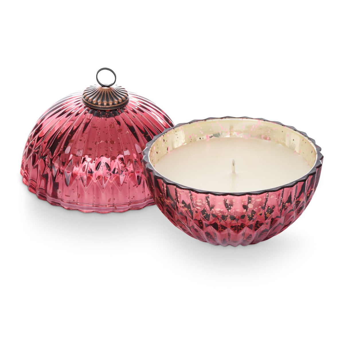 Balsam & Cedar Red Mercury Ornament Candle | Illume