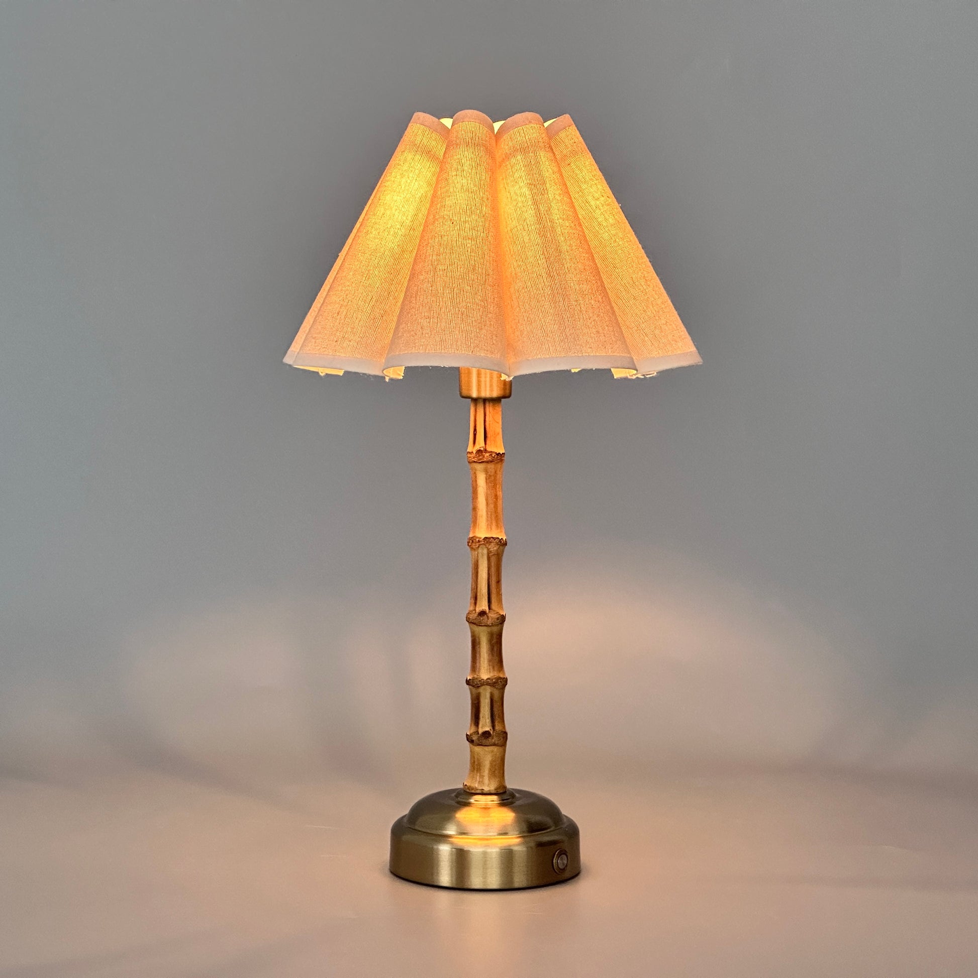 The Palma Rechargeable Bamboo Touch Lamp by Ivory & Olive
