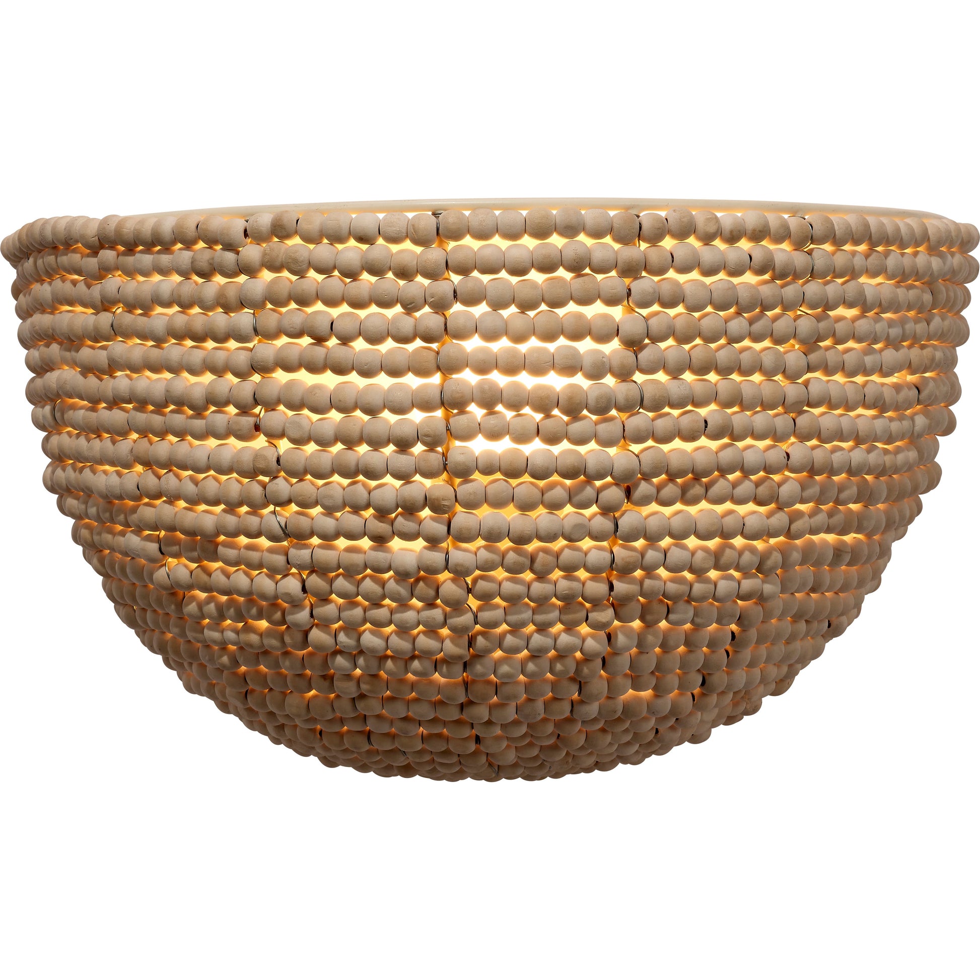 Barnacle 1-Light Beaded Demi Lune Wall Sconce by Jamie Young