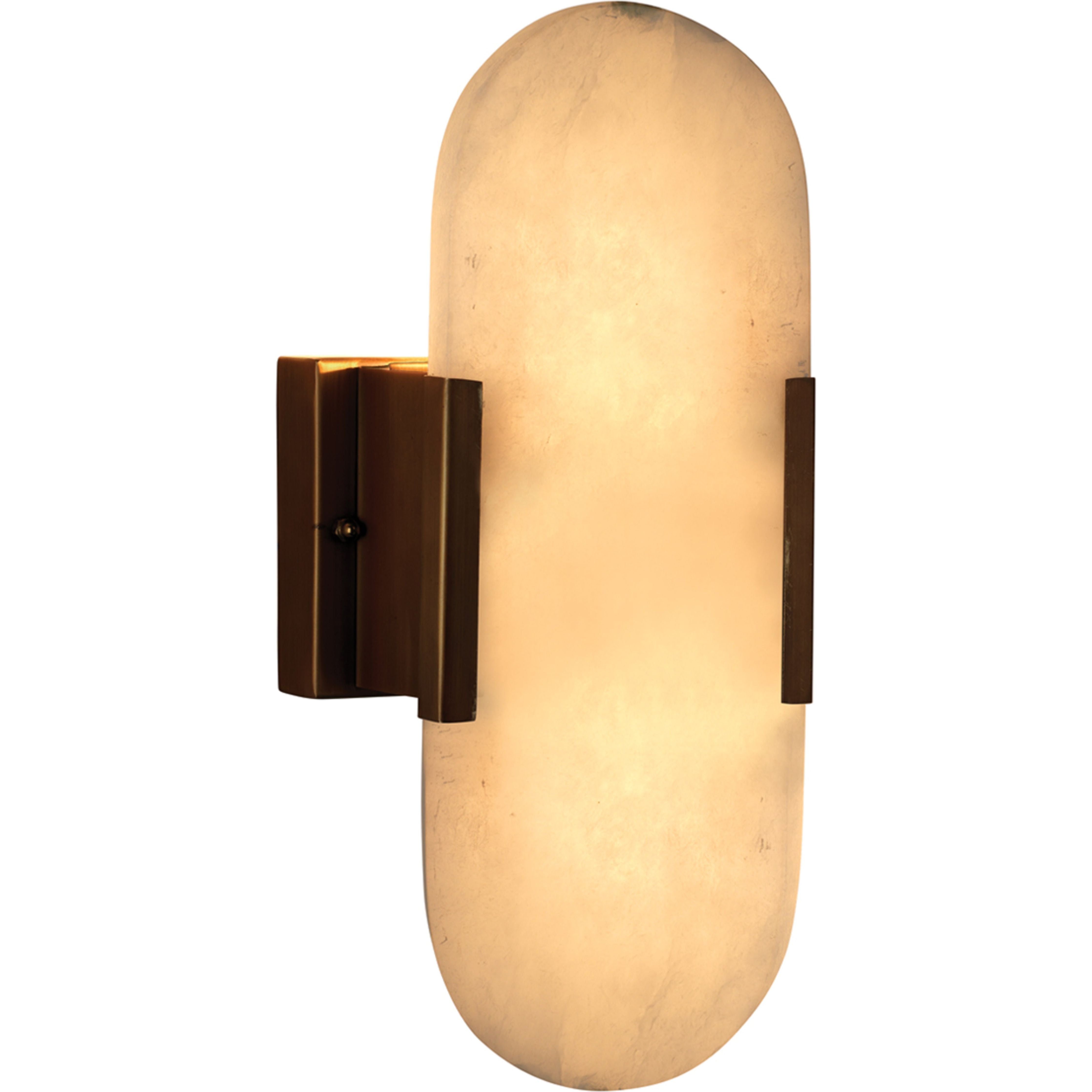 Delphi 2-Light Alabaster Wall Sconce by Jamie Young