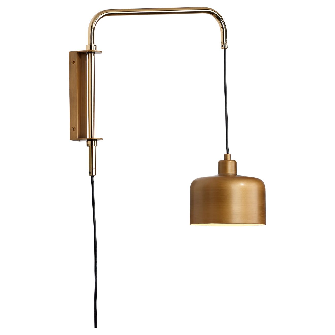 Jeno Swing Arm Wall Sconce, Small by Jamie Young
