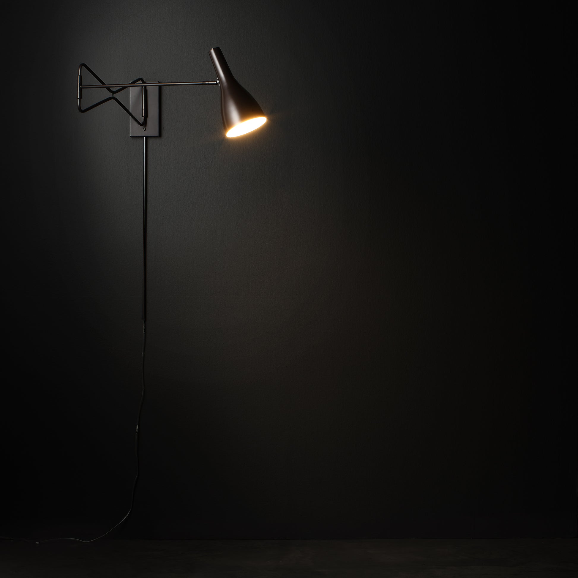Lenz Swing Arm 1-Light Wall Sconce by Jamie Young