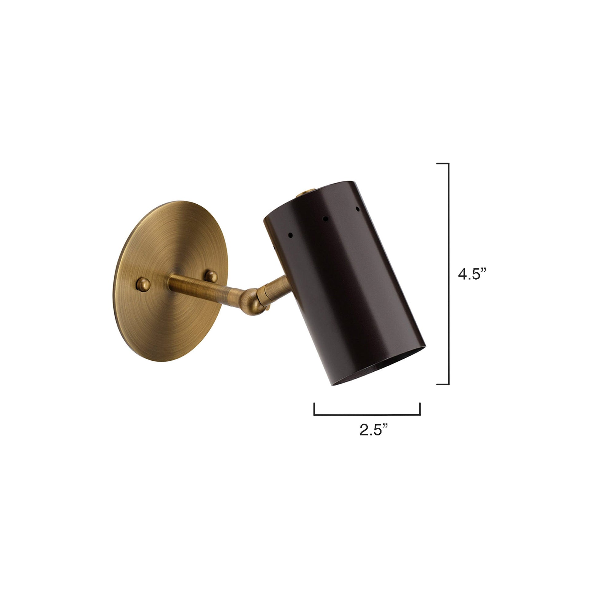 Milano 1-Light Sconce, Oiled Bronze by Jamie Young