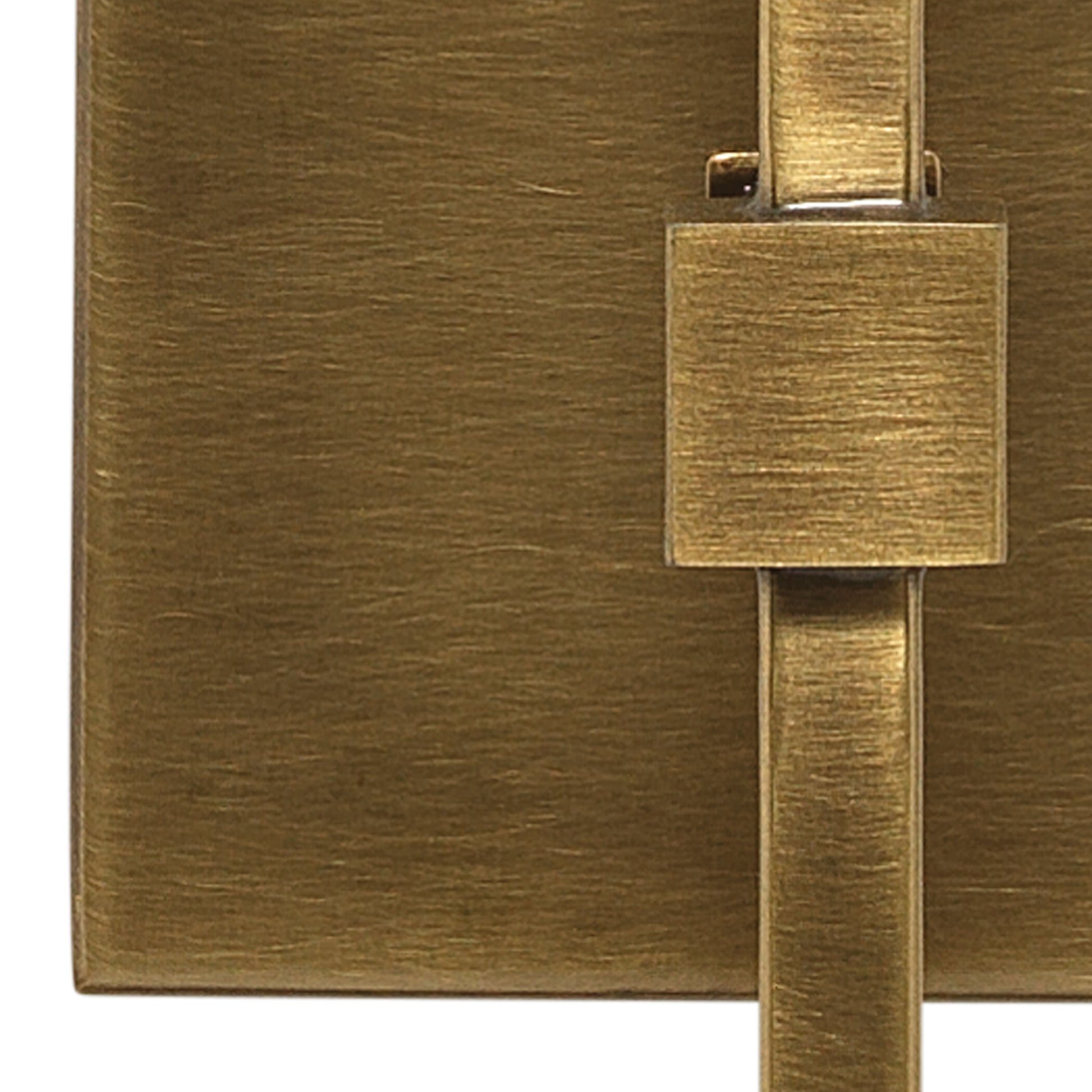 Minerva Wall Sconce, Antique Brass With White Linen Shade by Jamie Young