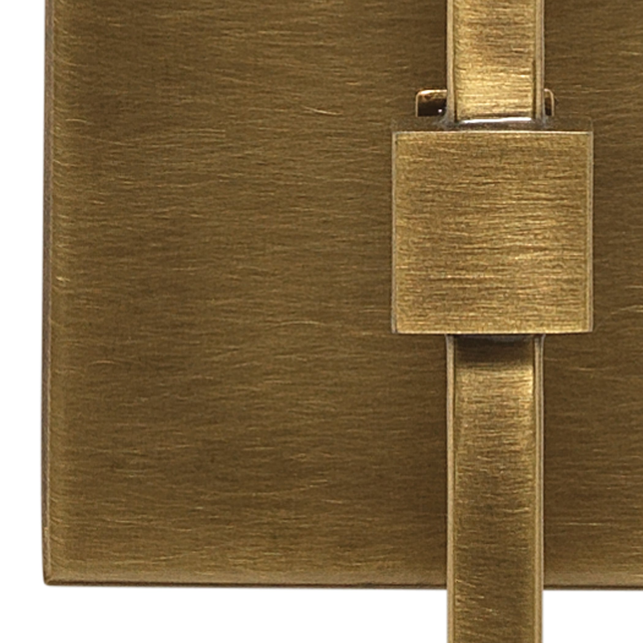 Minerva Wall Sconce, Antique Brass With White Linen Shade by Jamie Young