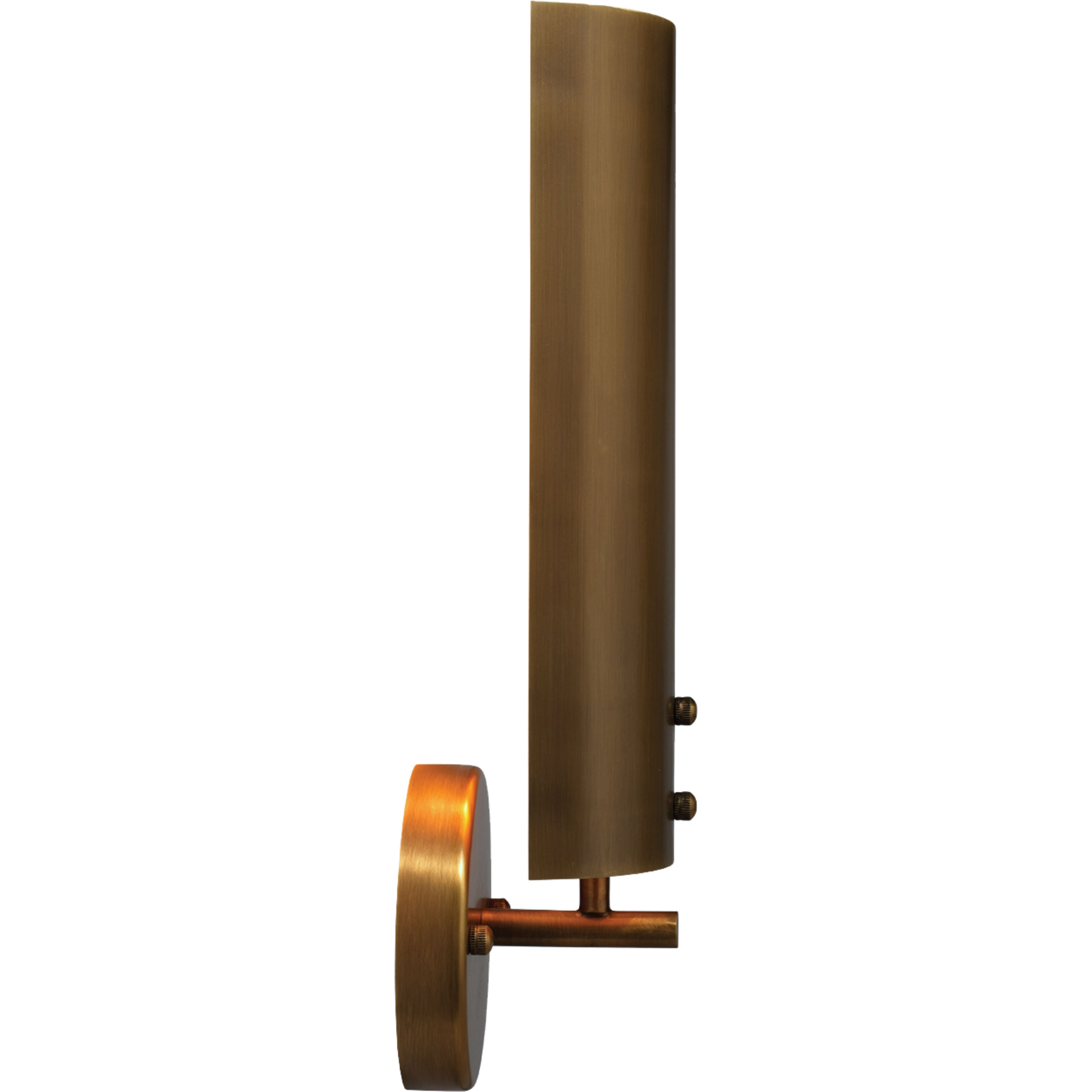 Olympic 1-Light Wall Sconce, Antique Brass Metal