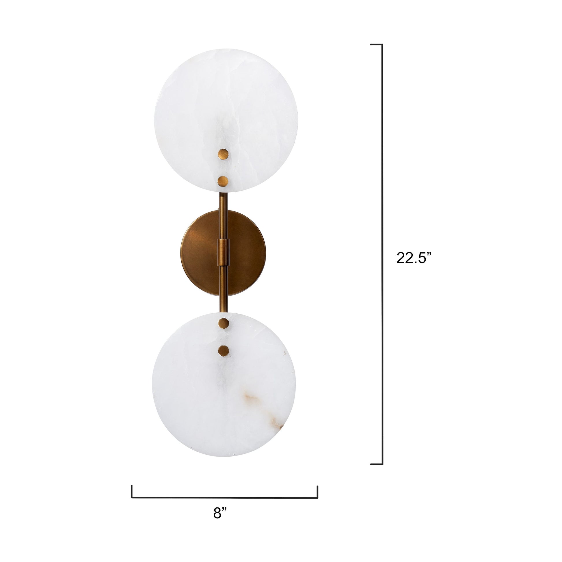 Oracle Alabaster Sconce by Jamie Young