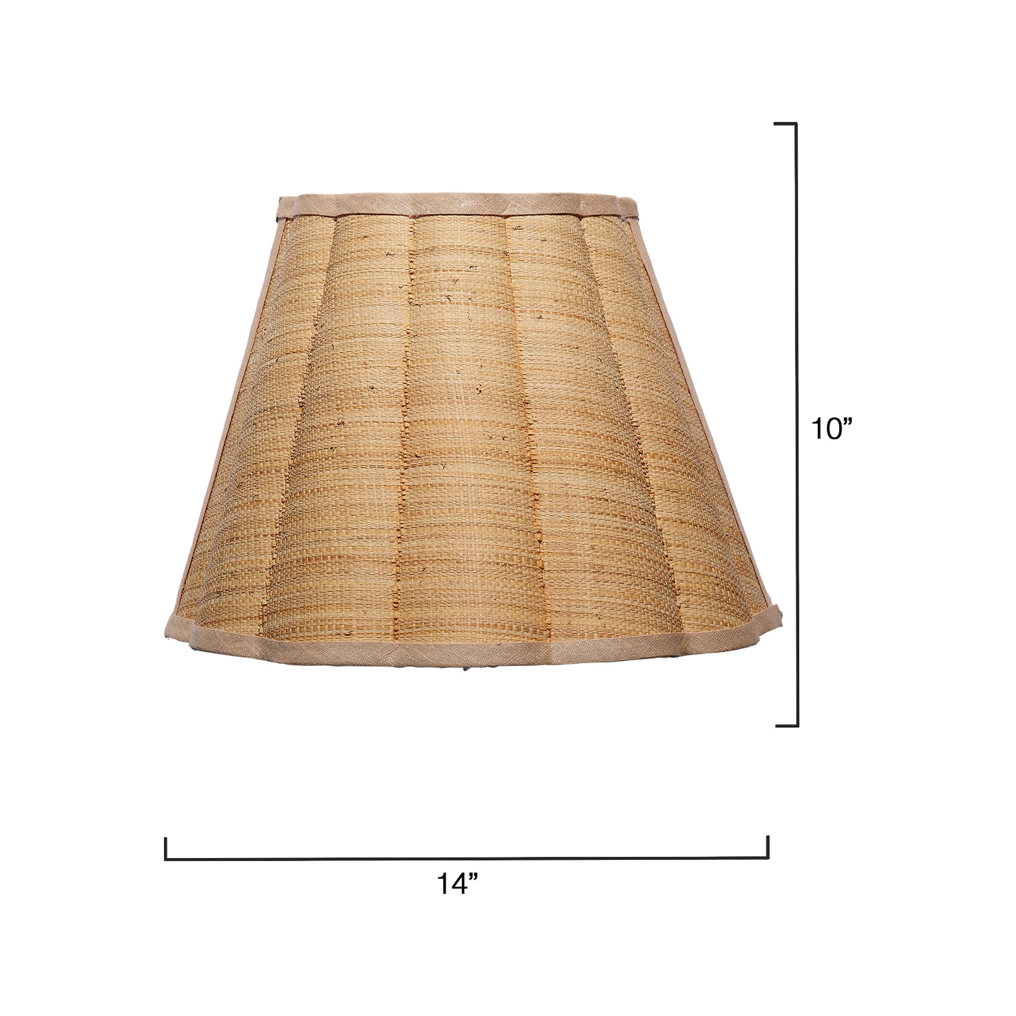 Scalloped 1-Light Wall Sconce, Raffia by Jamie Young