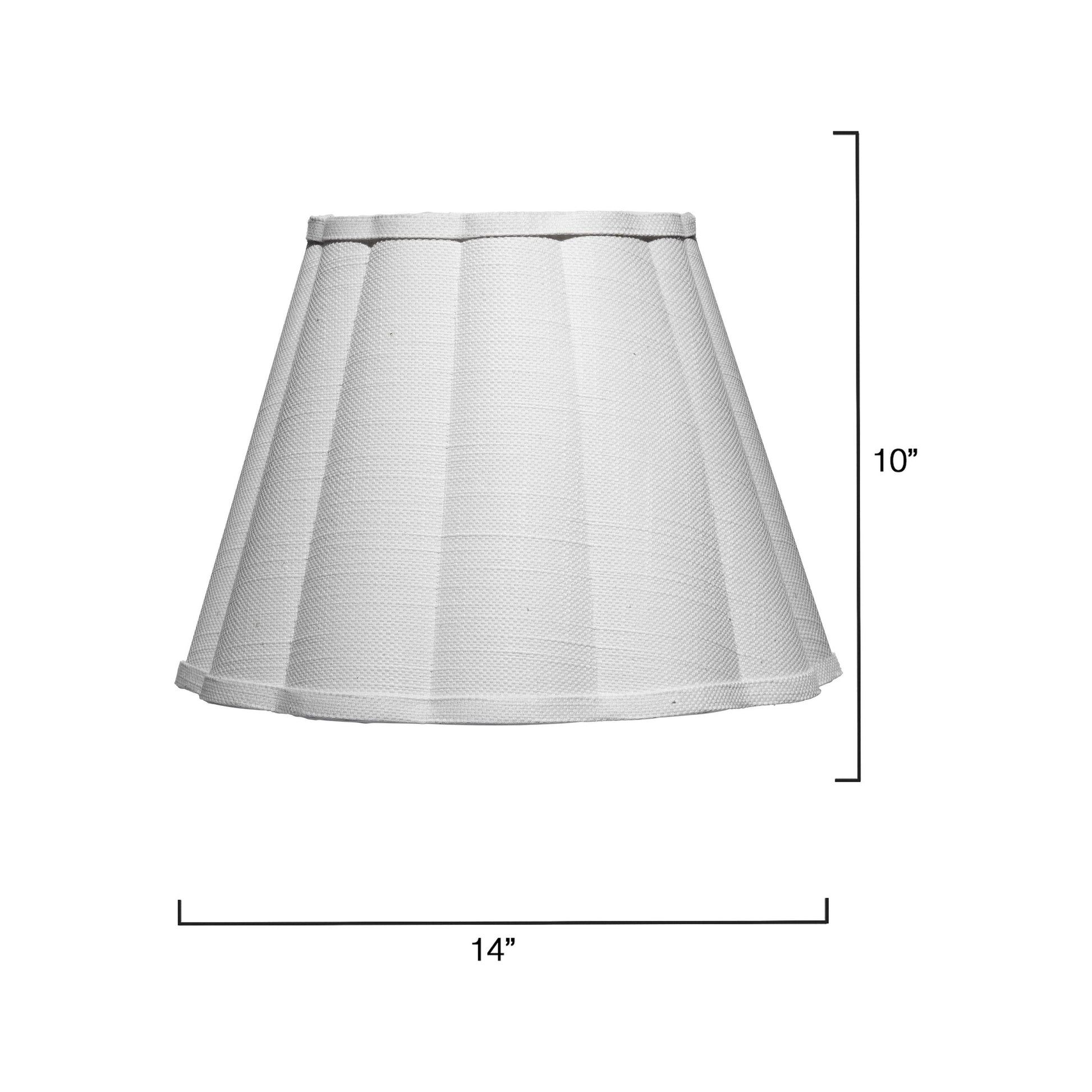 Scalloped 1-Light Wall Sconce, White Linen by Jamie Young