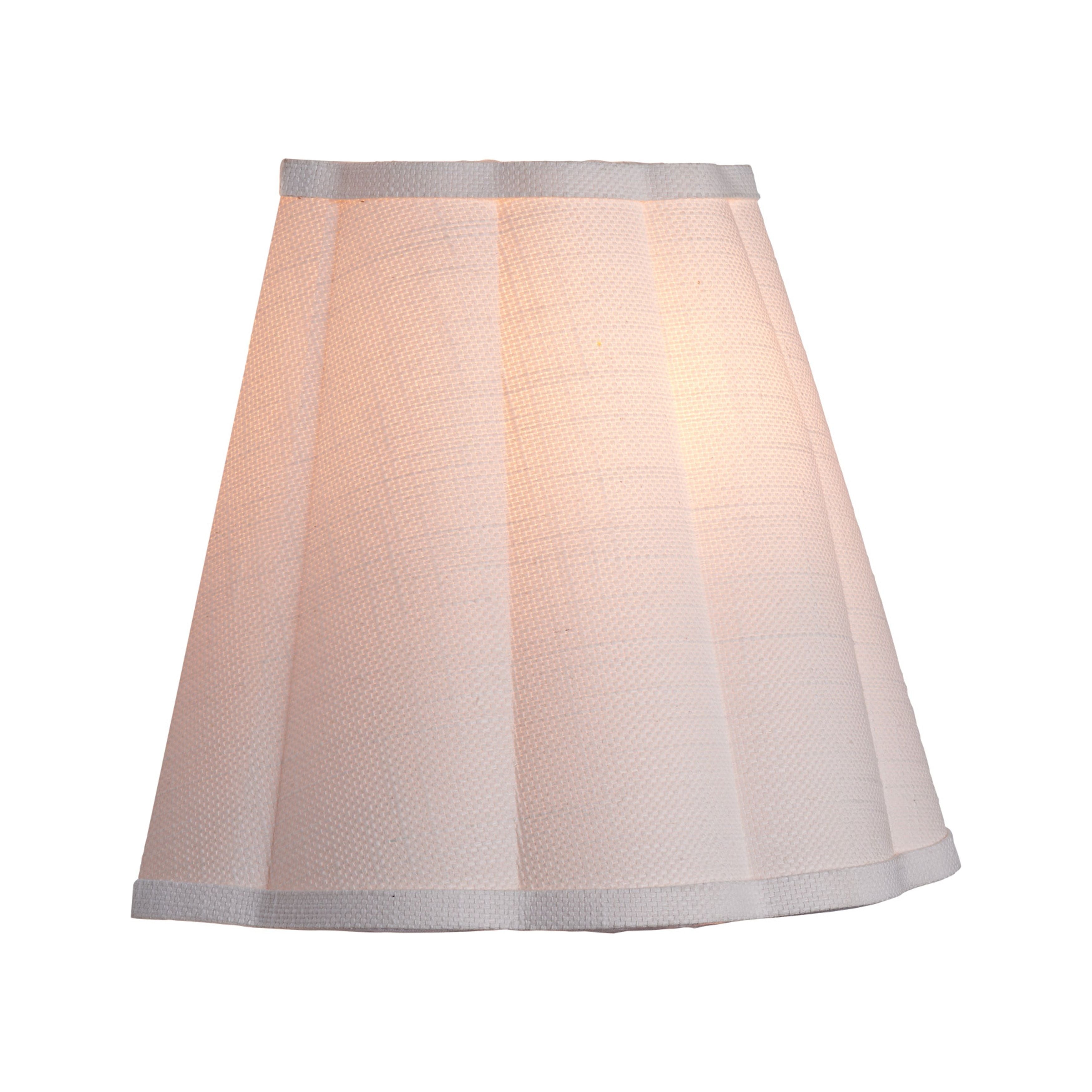Scalloped 1-Light Wall Sconce, White Linen