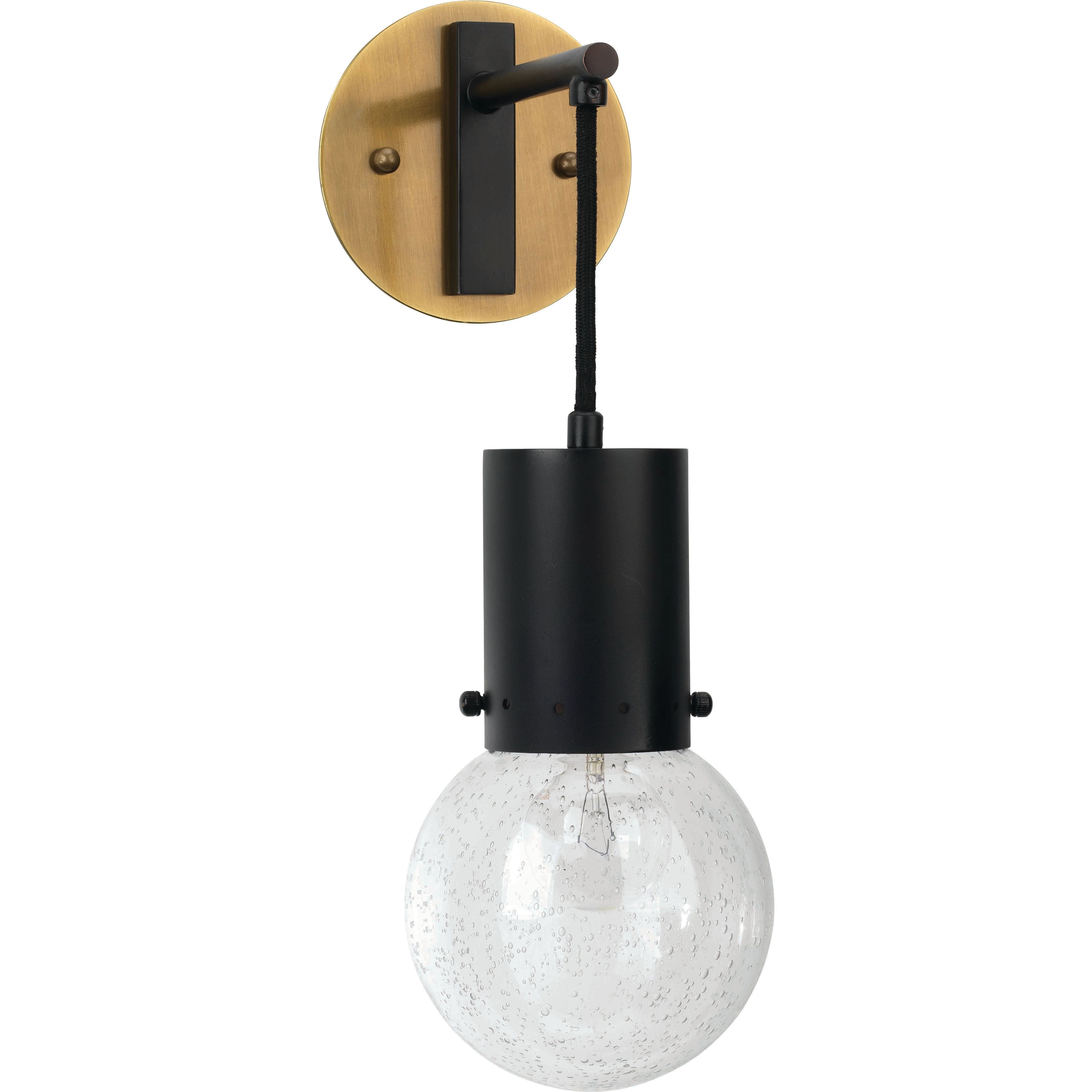 Strada 1-Light Pendant Sconce, Oiled Bronze by Jamie Young