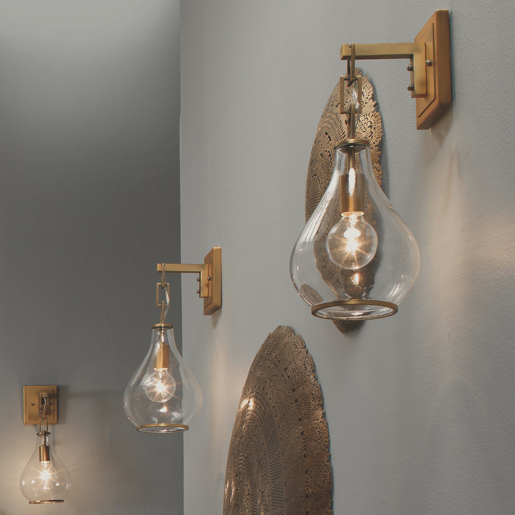 Tear Drop Hanging Wall Sconce by Jamie Young