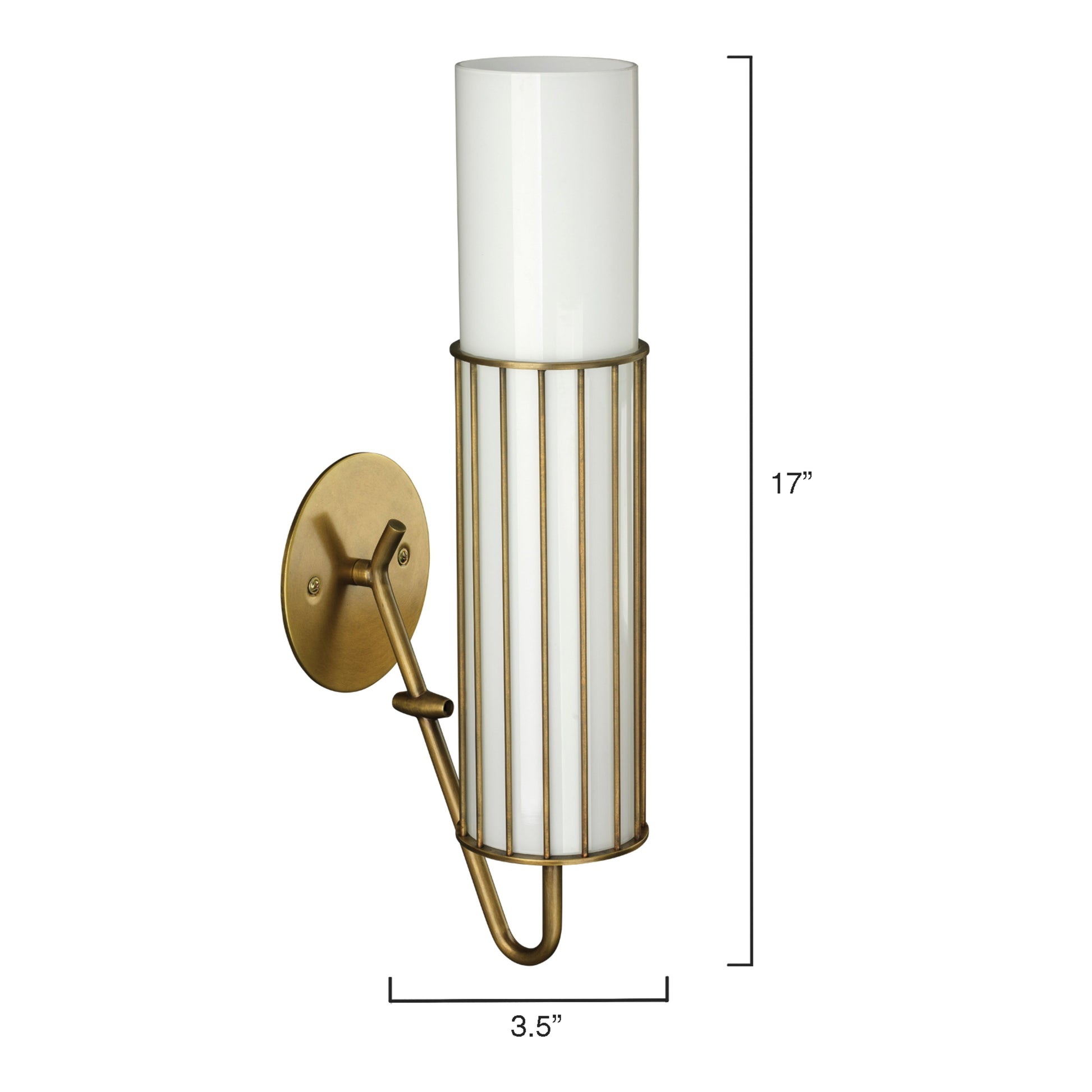 Torino 1-Light Wall Sconce, Antique Brass by Jamie Young