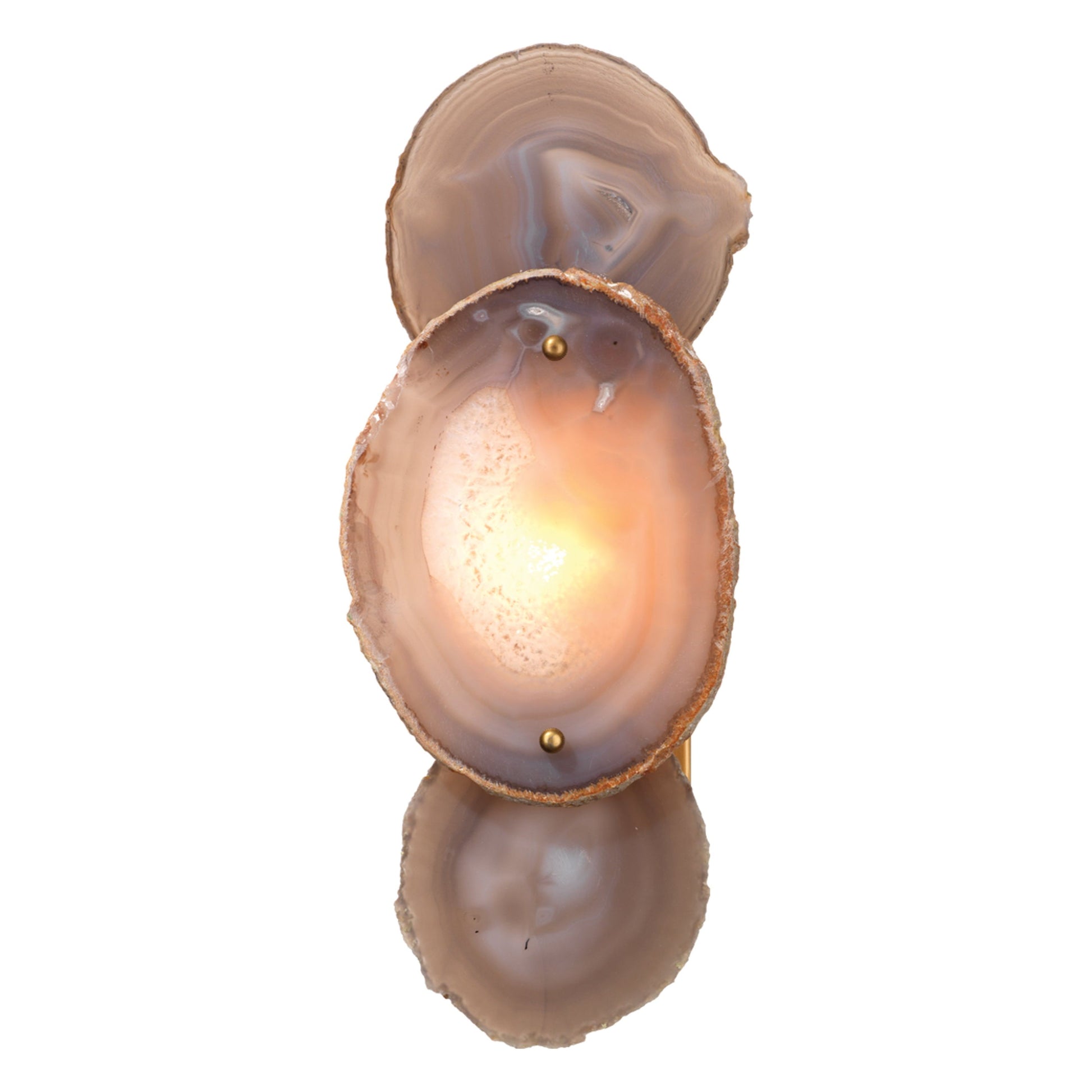 Trinity 1-Light Agate Wall Sconce by Jamie Young