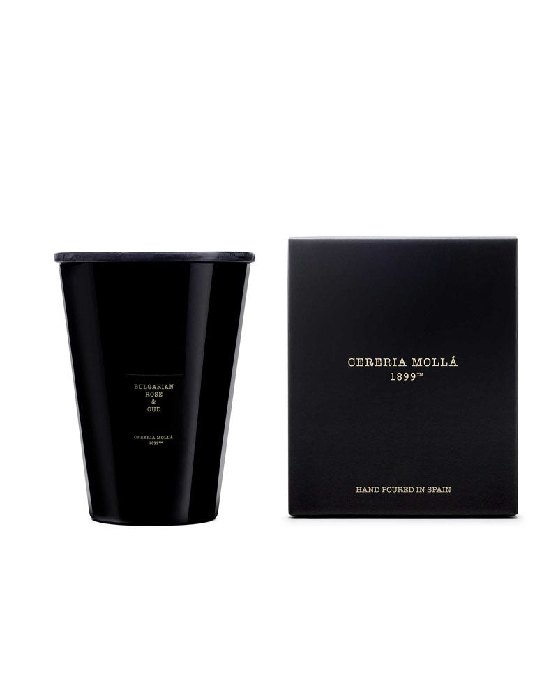 Cereria Molla Bulgarian Rose & Oud Black XXL Candle 7.7 lb by Cereria Molla