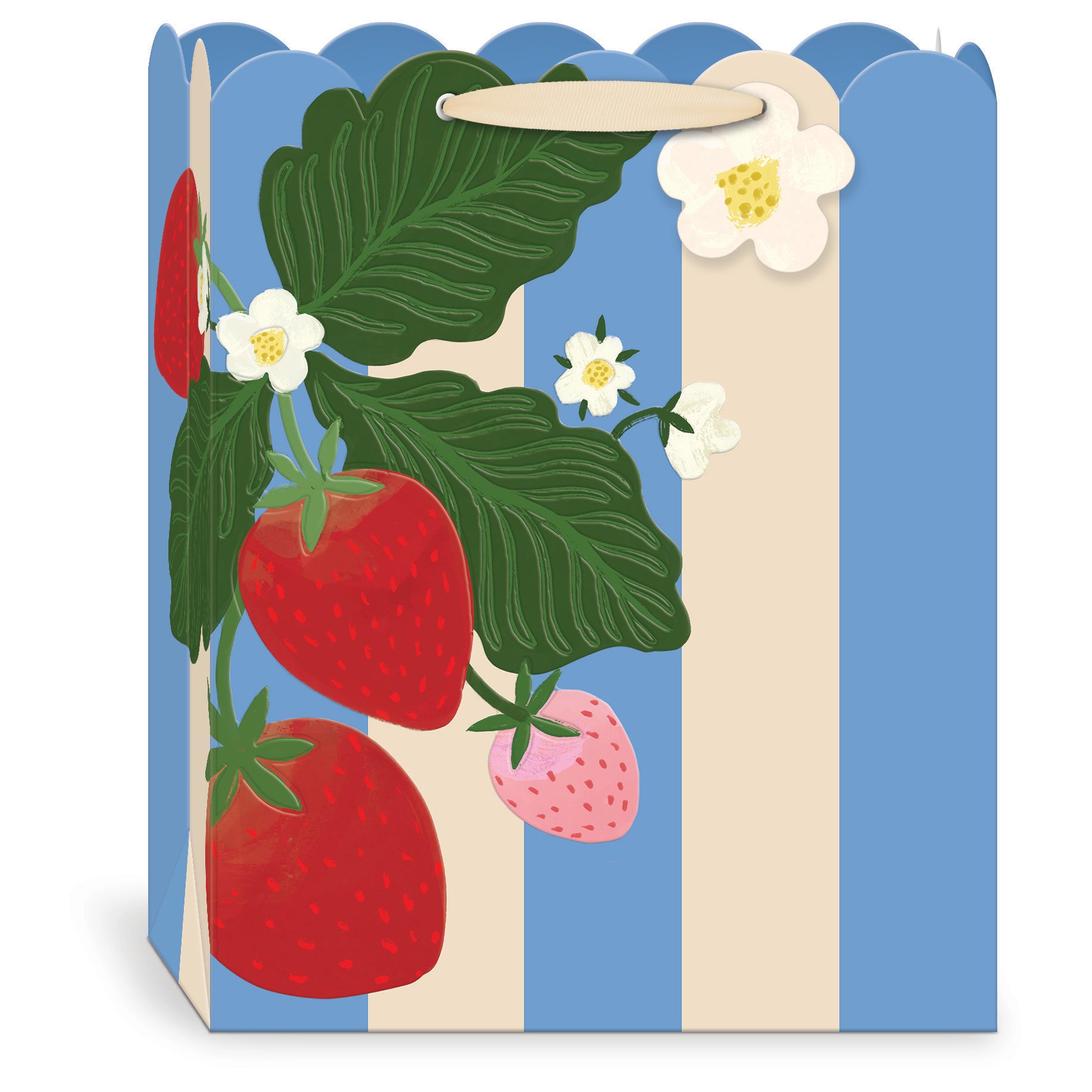 FRUIT AND FLEUR STRAWBERRIES GIFT BAG by Punch Studio