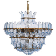 Arcade 10-Light Blown Glass Chandelier, Blue by Jamie Young