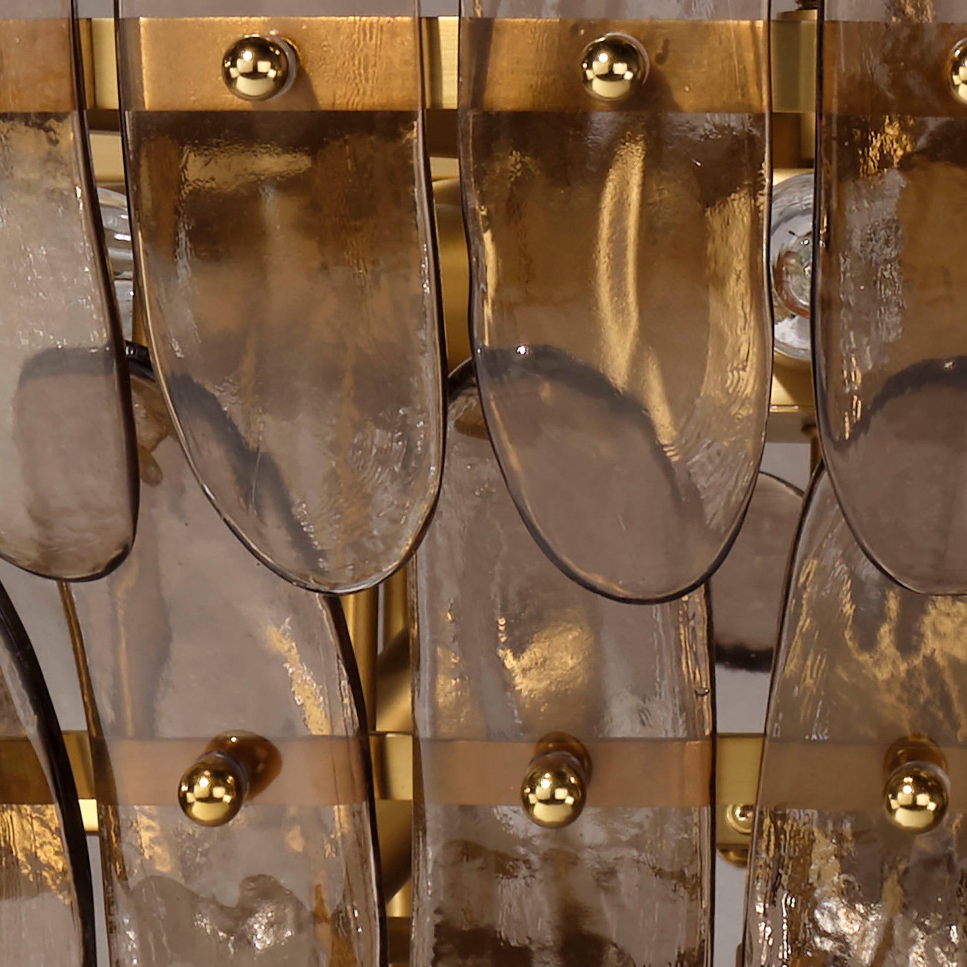 Arcade 10-Light Blown Glass Chandelier, Taupe by Jamie Young