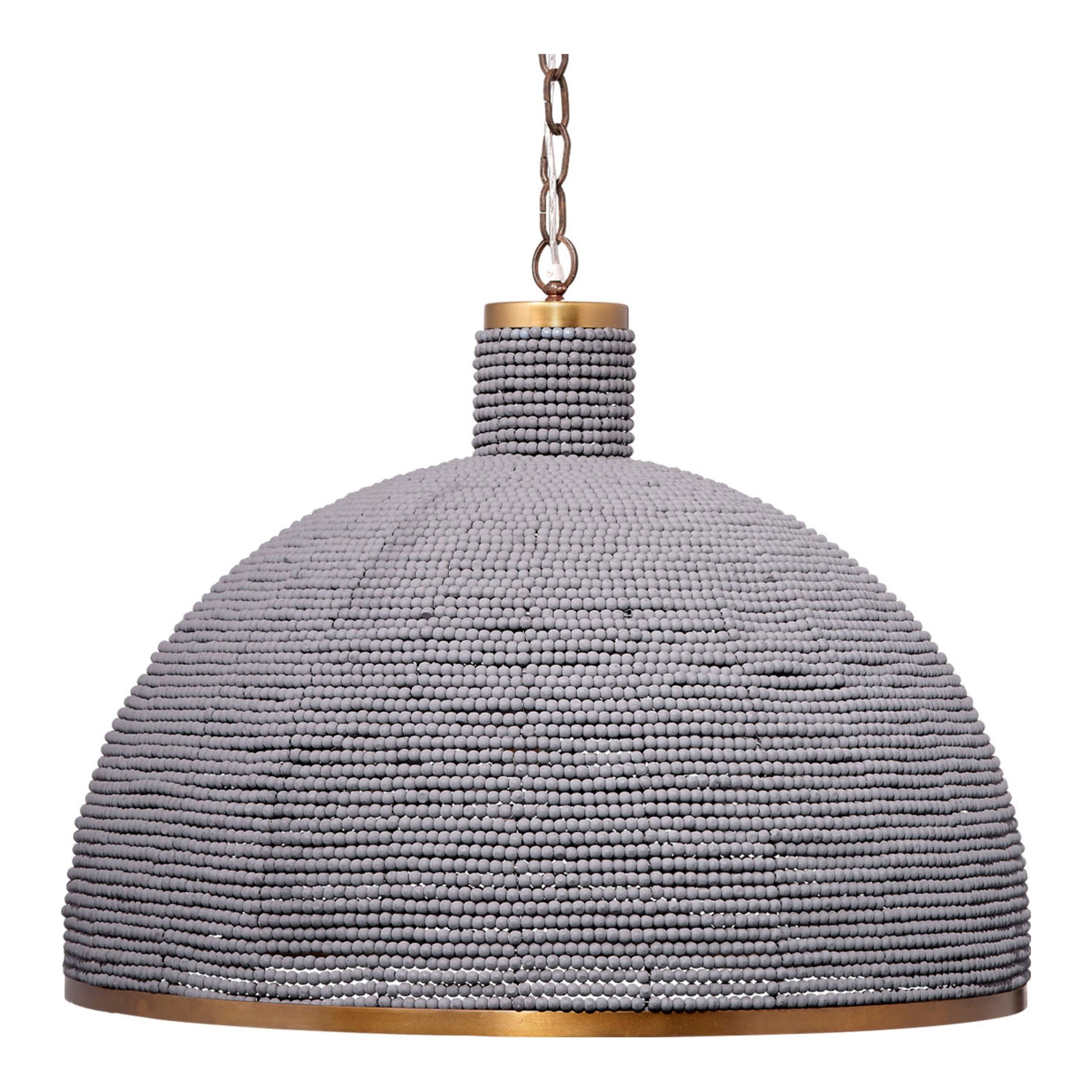 Big Sur 1-Light Beaded Chandelier, Slate Blue by Jamie Young