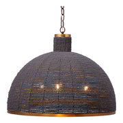 Big Sur 1-Light Beaded Chandelier, Slate Blue by Jamie Young