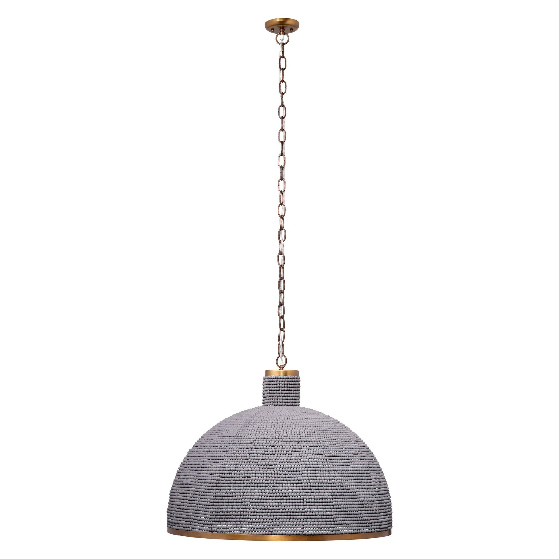 Big Sur 1-Light Beaded Chandelier, Slate Blue by Jamie Young