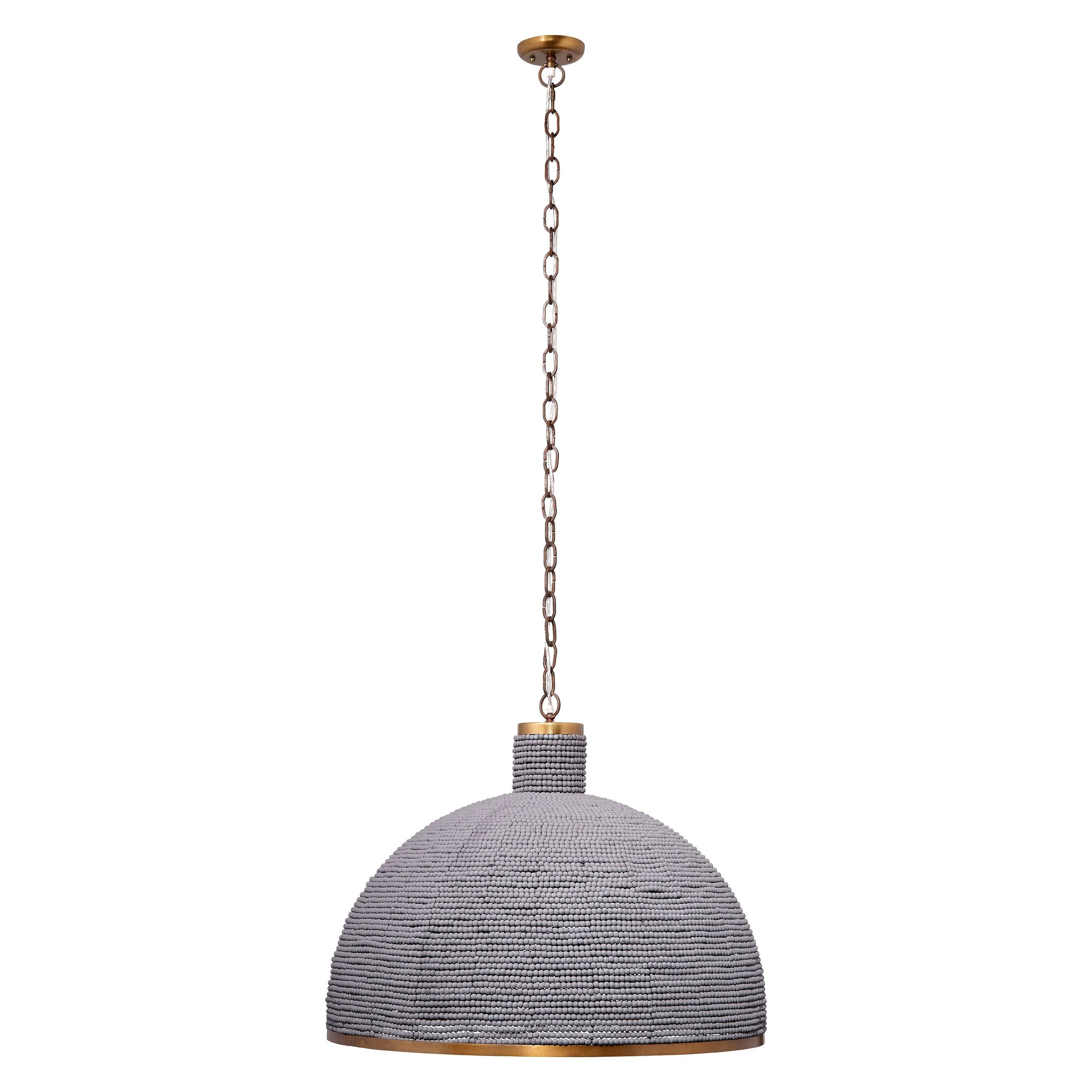 Big Sur 1-Light Beaded Chandelier, Slate Blue by Jamie Young