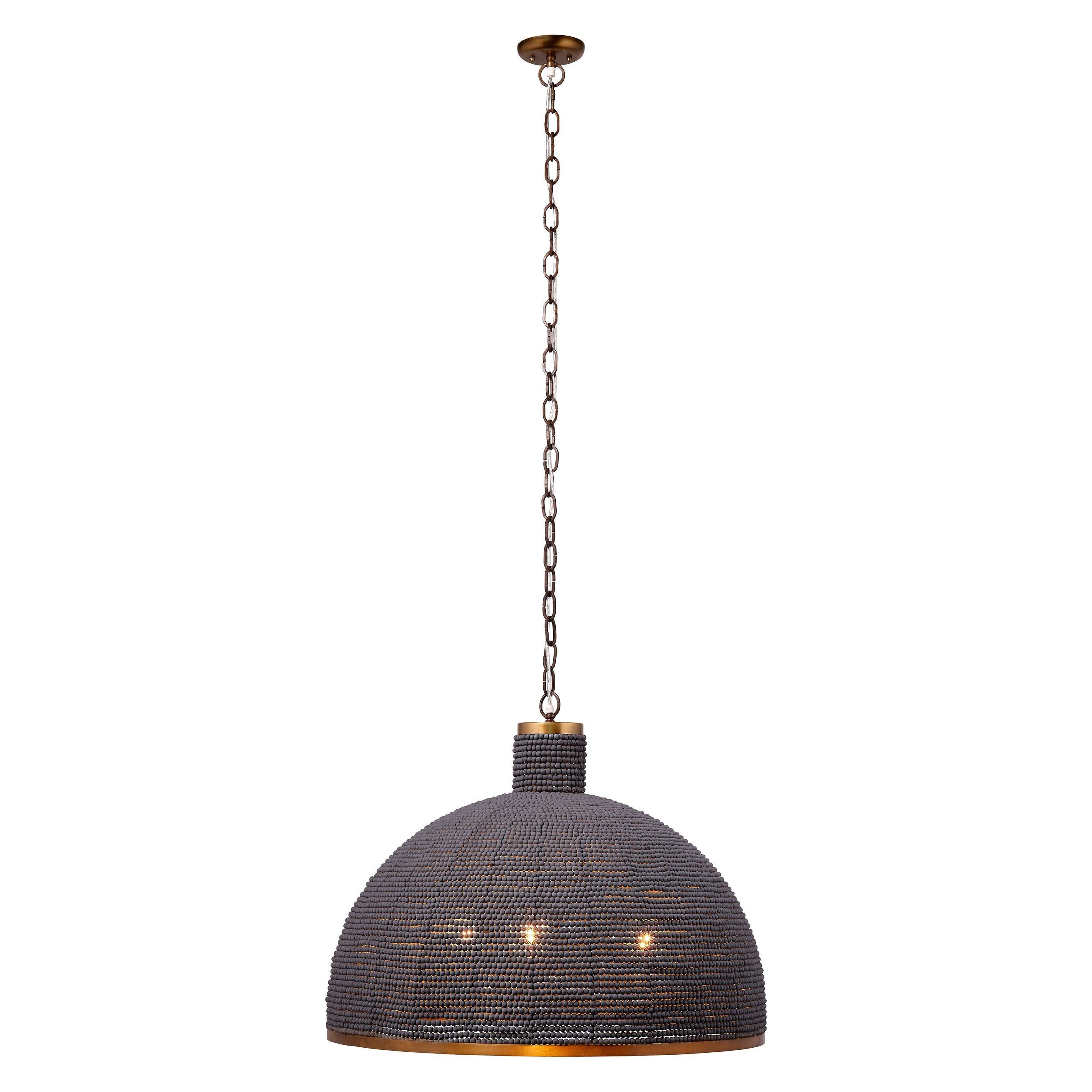 Big Sur 1-Light Beaded Chandelier, Slate Blue by Jamie Young