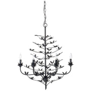 Blooming Iron 6-Light Chandelier, Black by Jamie Young
