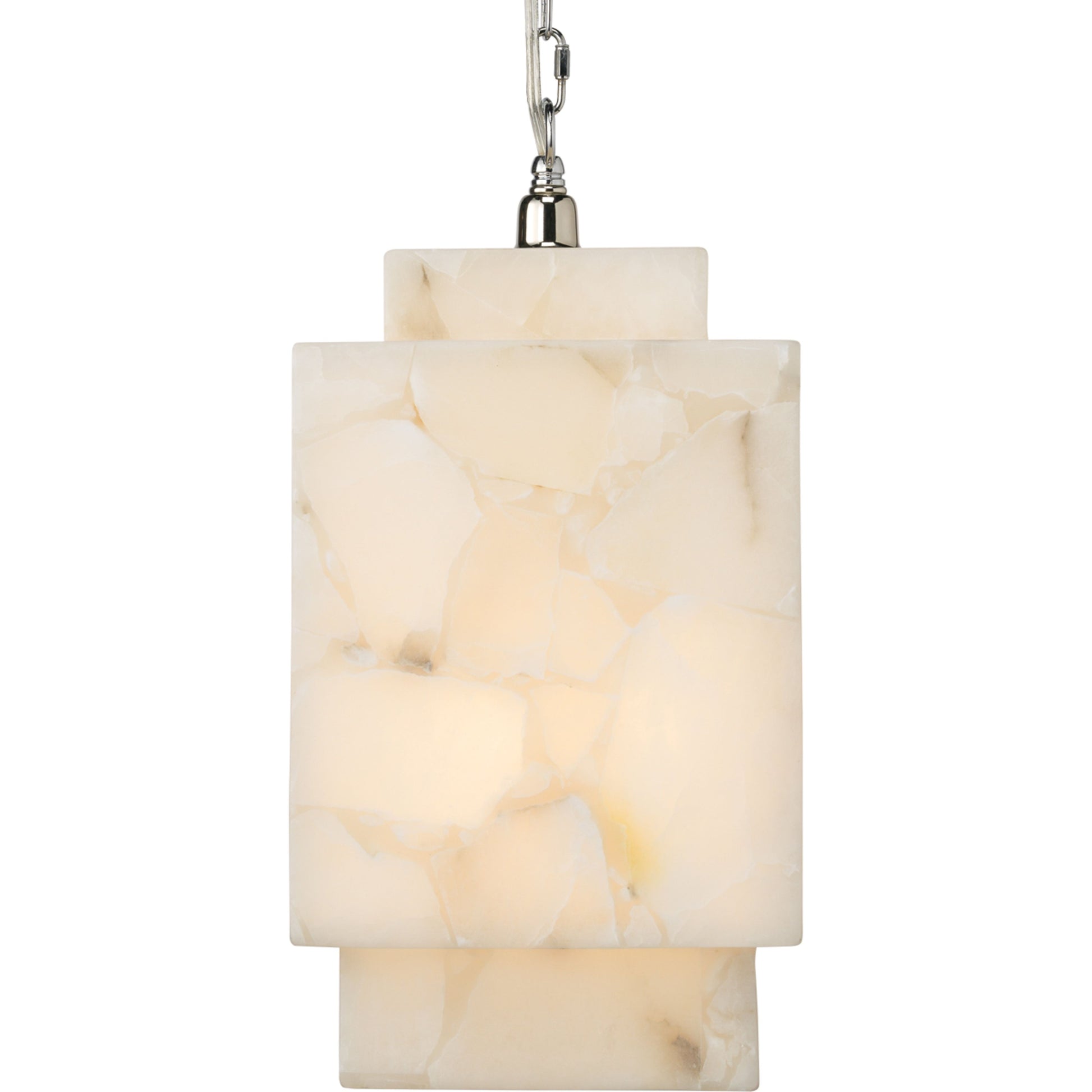 Borealis Alabaster Cube 1-Light Pendant by Jamie Young