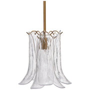 Cala 1-Light Blown Glass Pendant, Clear by Jamie Young