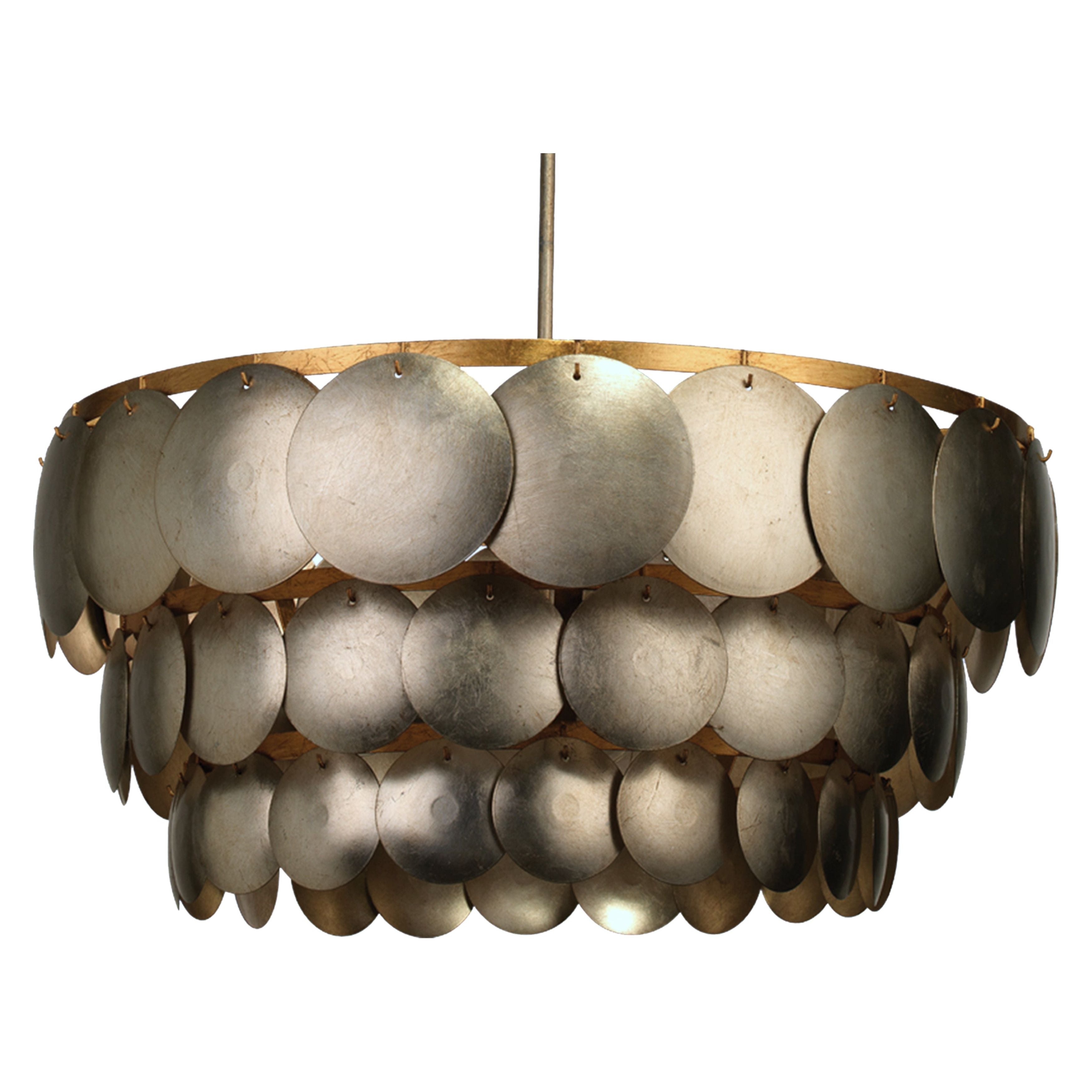 Calypso Three Tier 4-Light Iron Chandelier by Jamie Young
