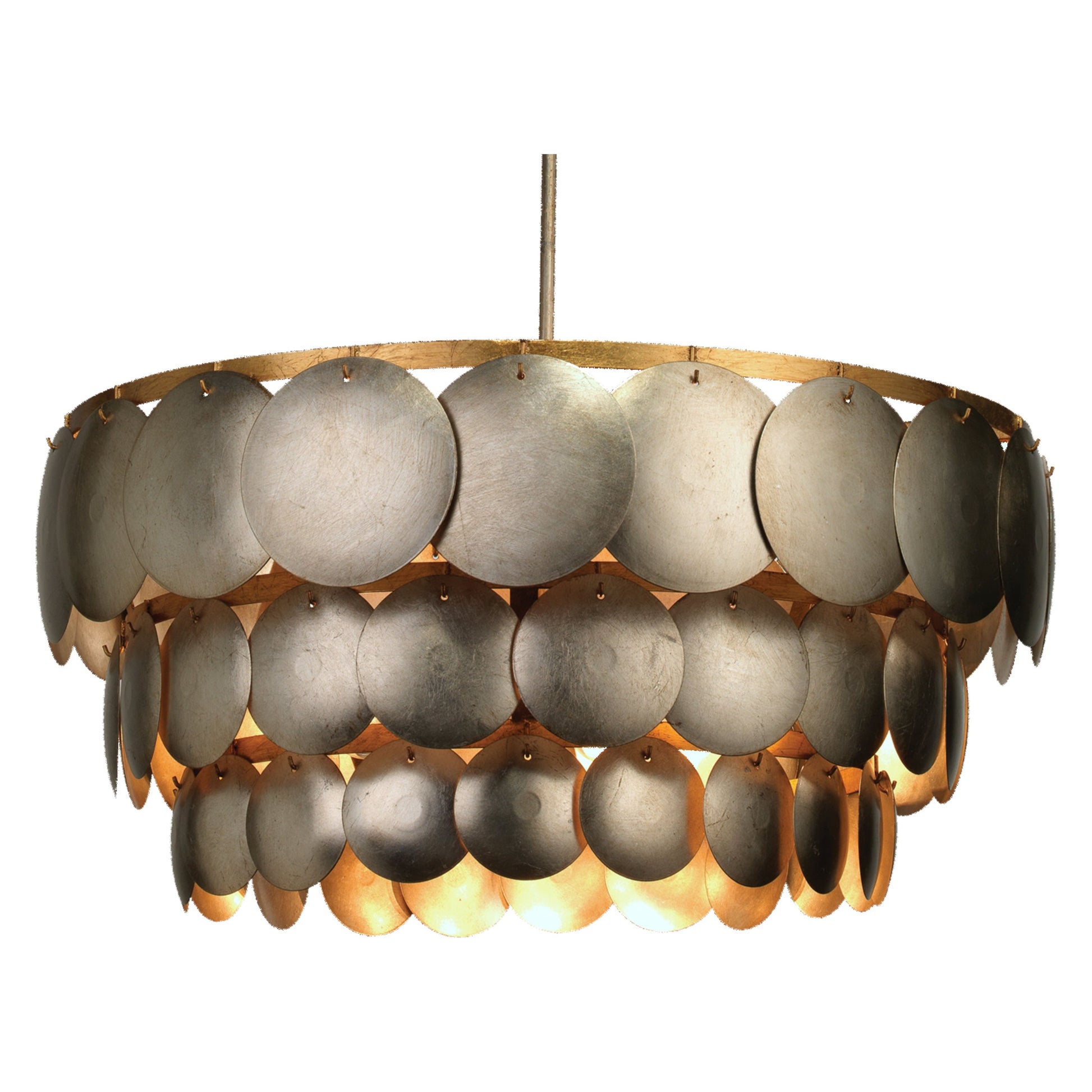 Calypso Three Tier 4-Light Iron Chandelier by Jamie Young