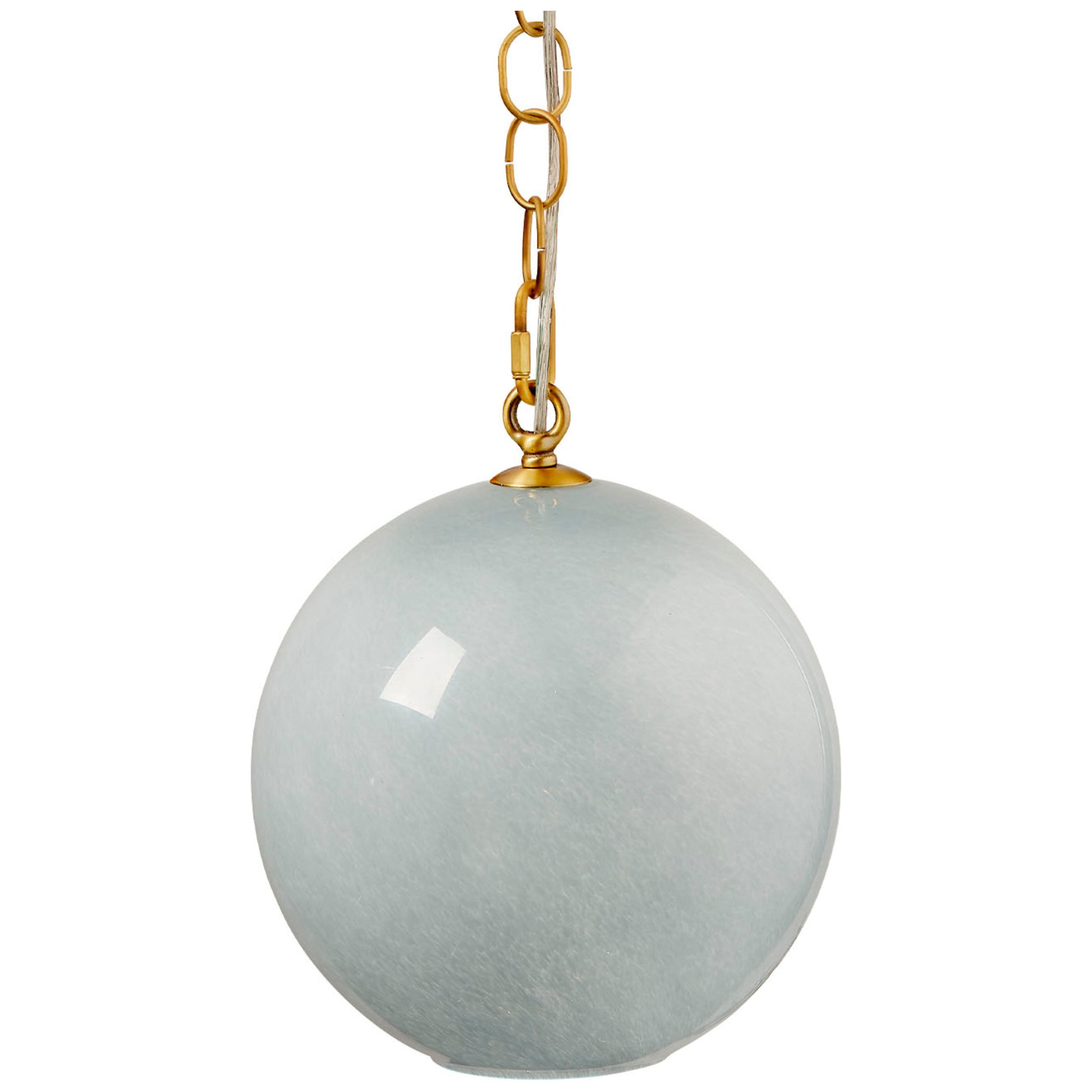 Camber 1-Light Glass Pendant, Blue by Jamie Young