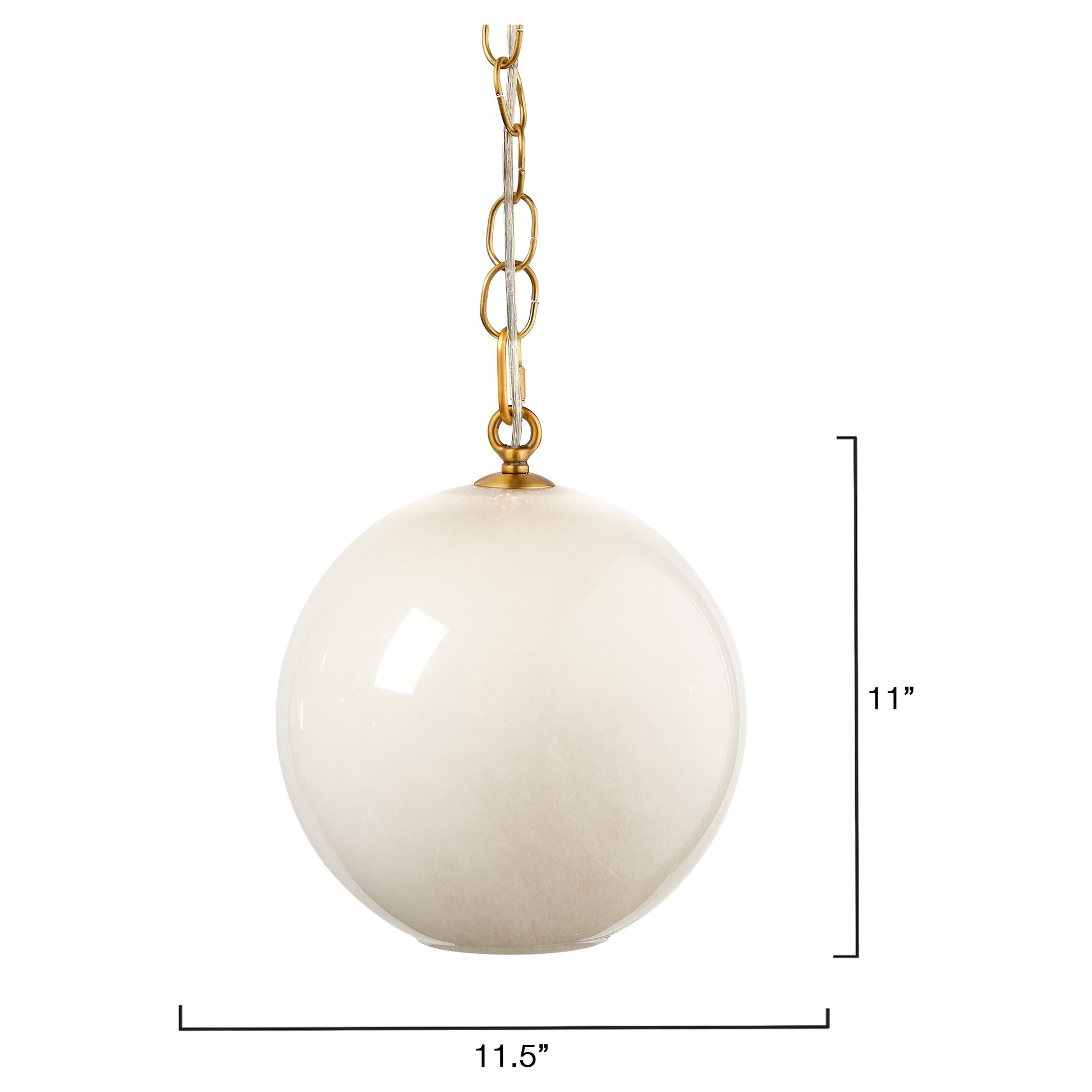 Camber 1-Light Blown Glass Pendant, Taupe by Jamie Young