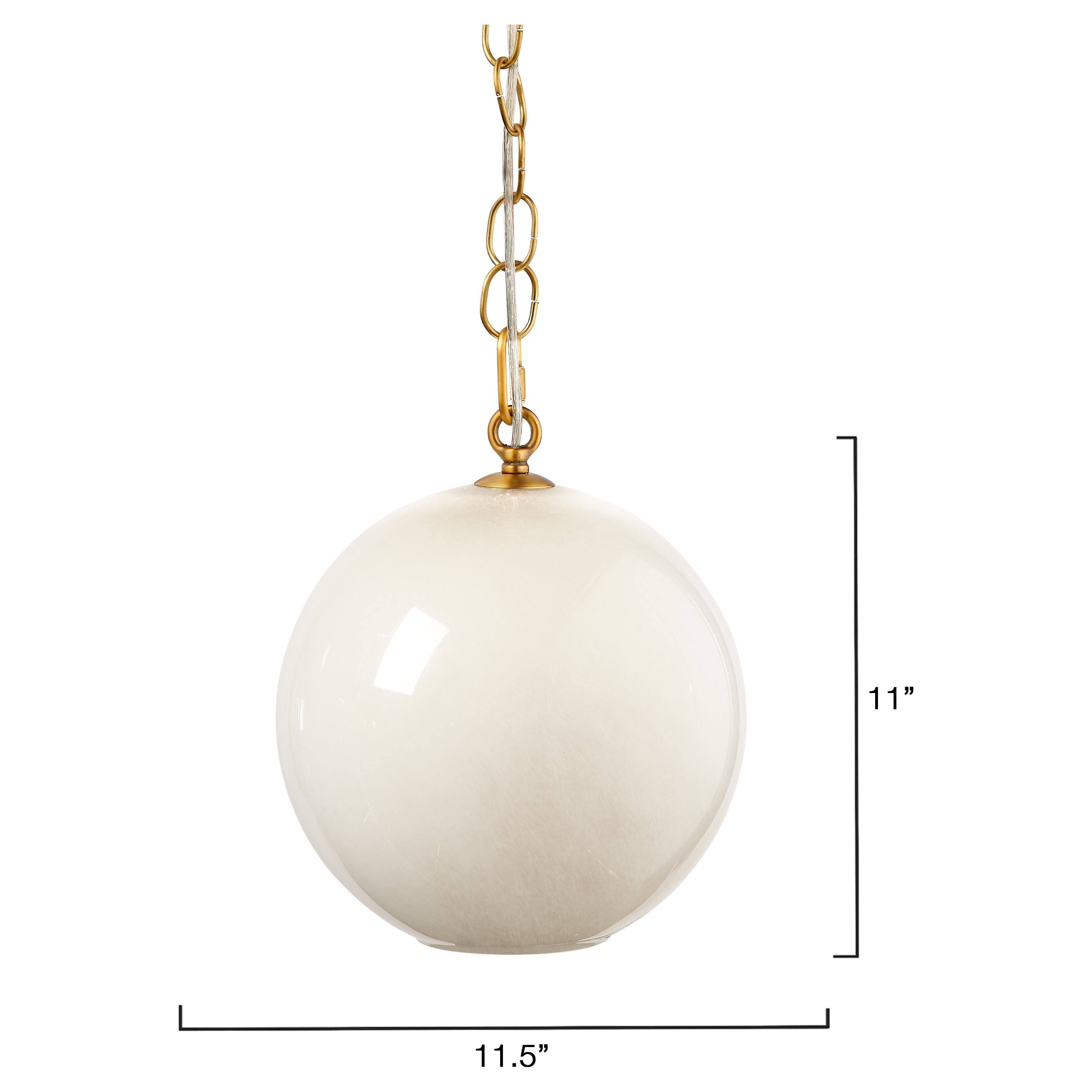 Camber 1-Light Blown Glass Pendant, Taupe by Jamie Young