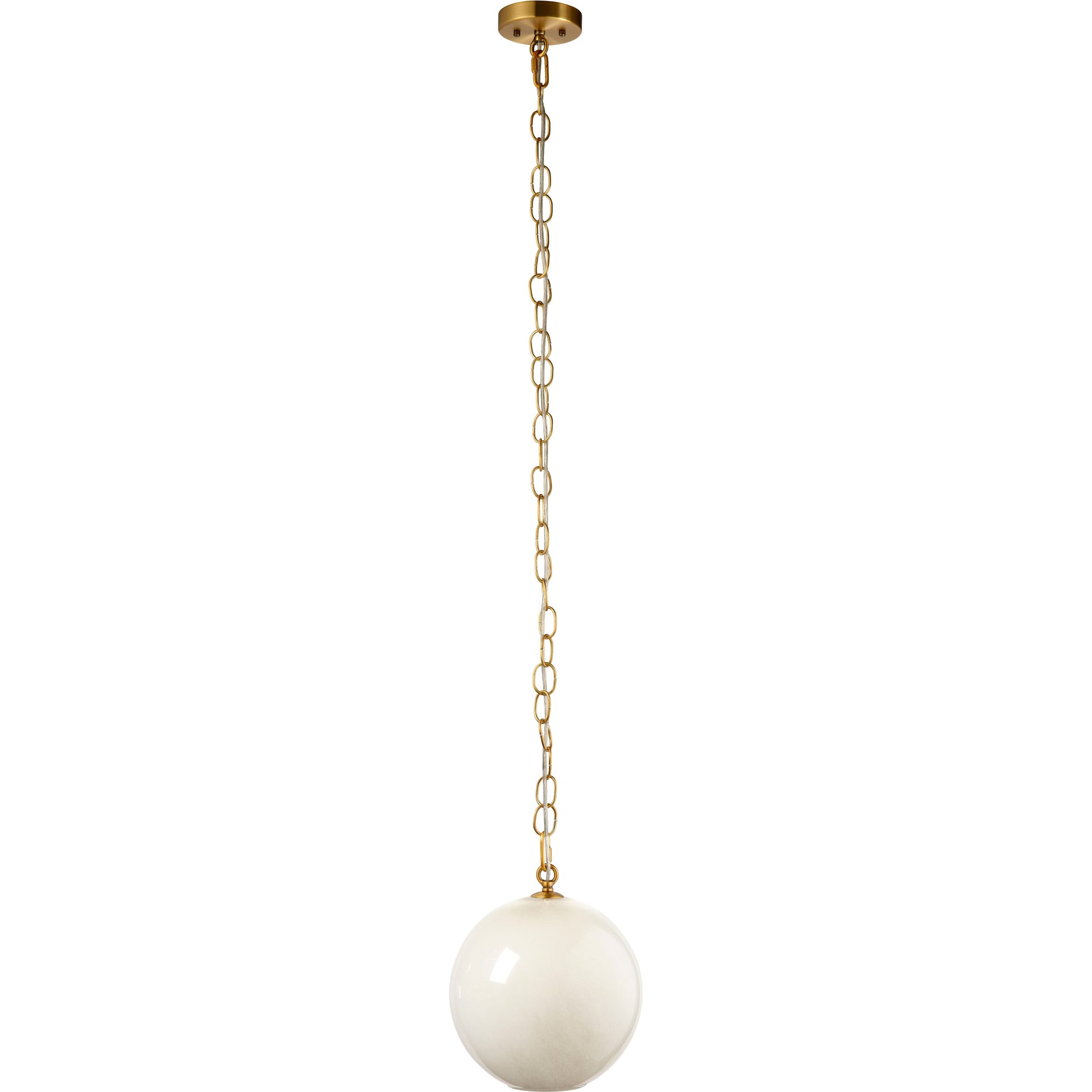 Camber 1-Light Blown Glass Pendant, Taupe by Jamie Young