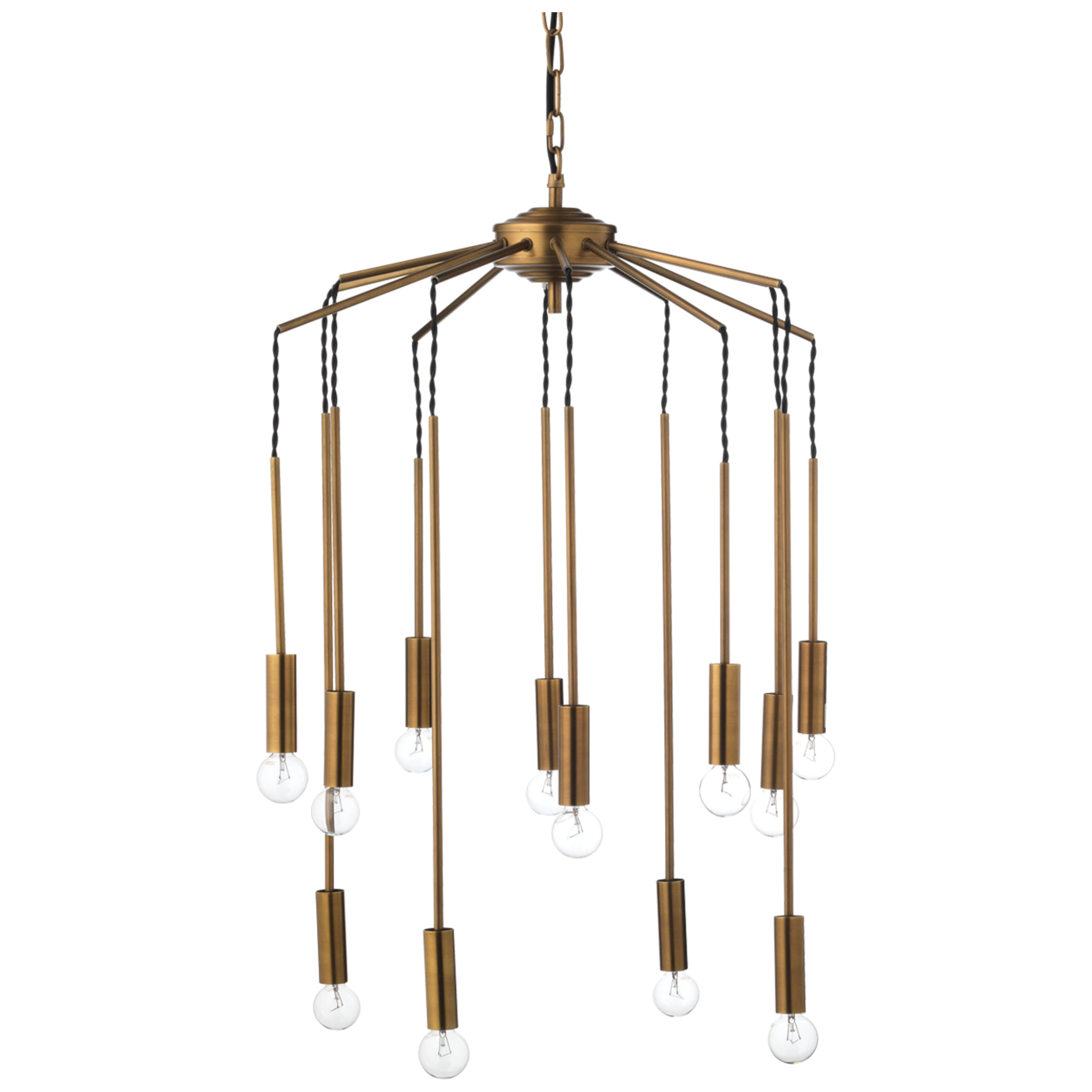 Cascade 12-Light Metal Chandelier by Jamie Young
