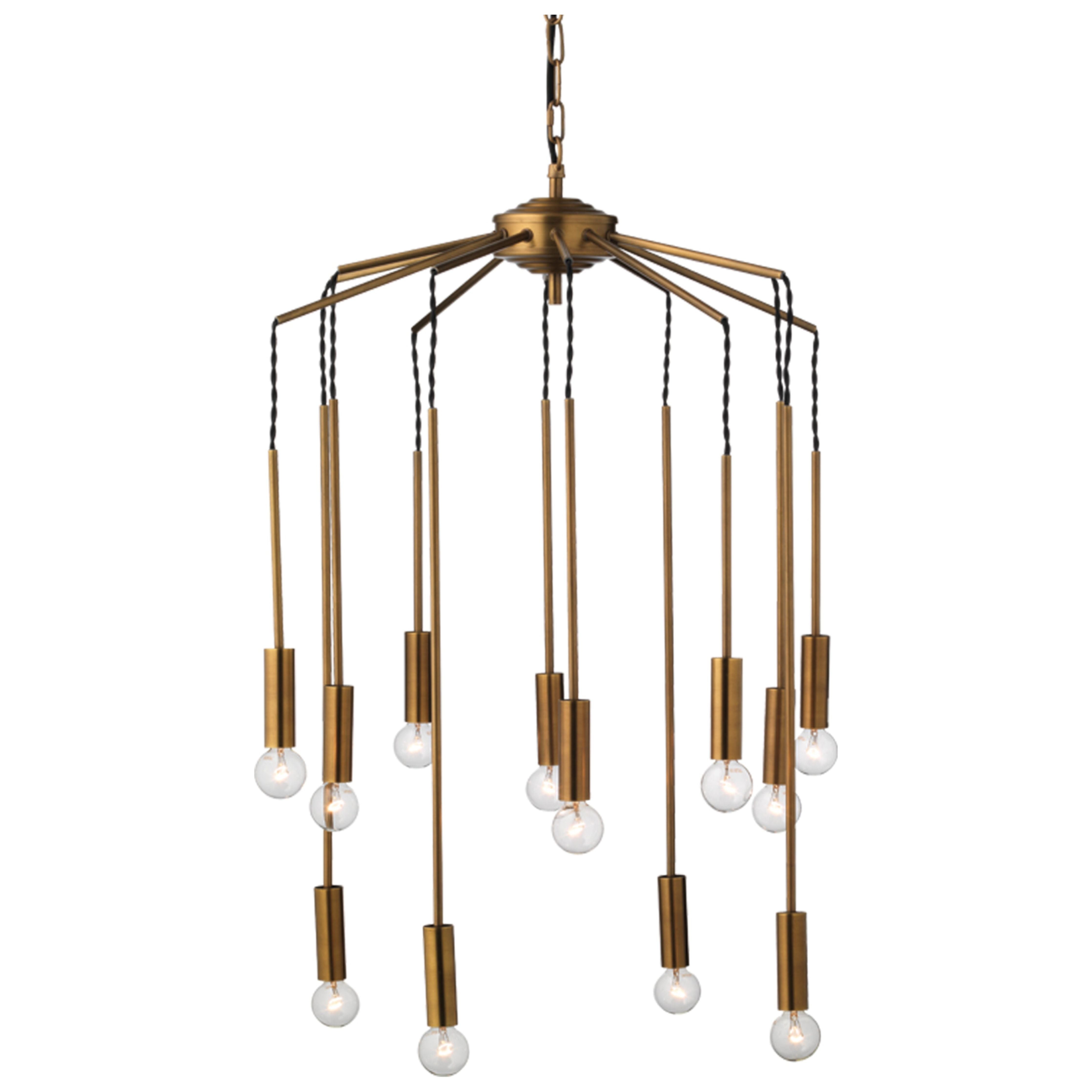 Cascade 12-Light Metal Chandelier by Jamie Young