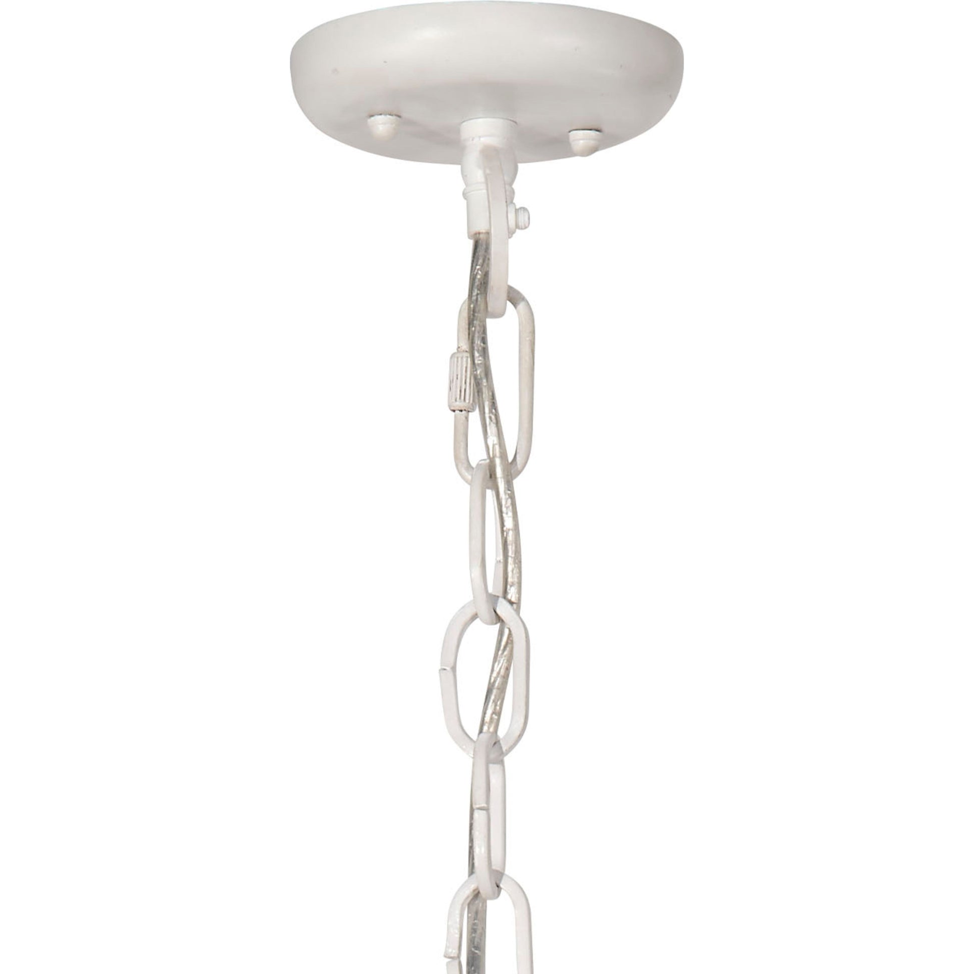 Clamshell Wood Beaded 4-Light Small Chandelier by Jamie Young