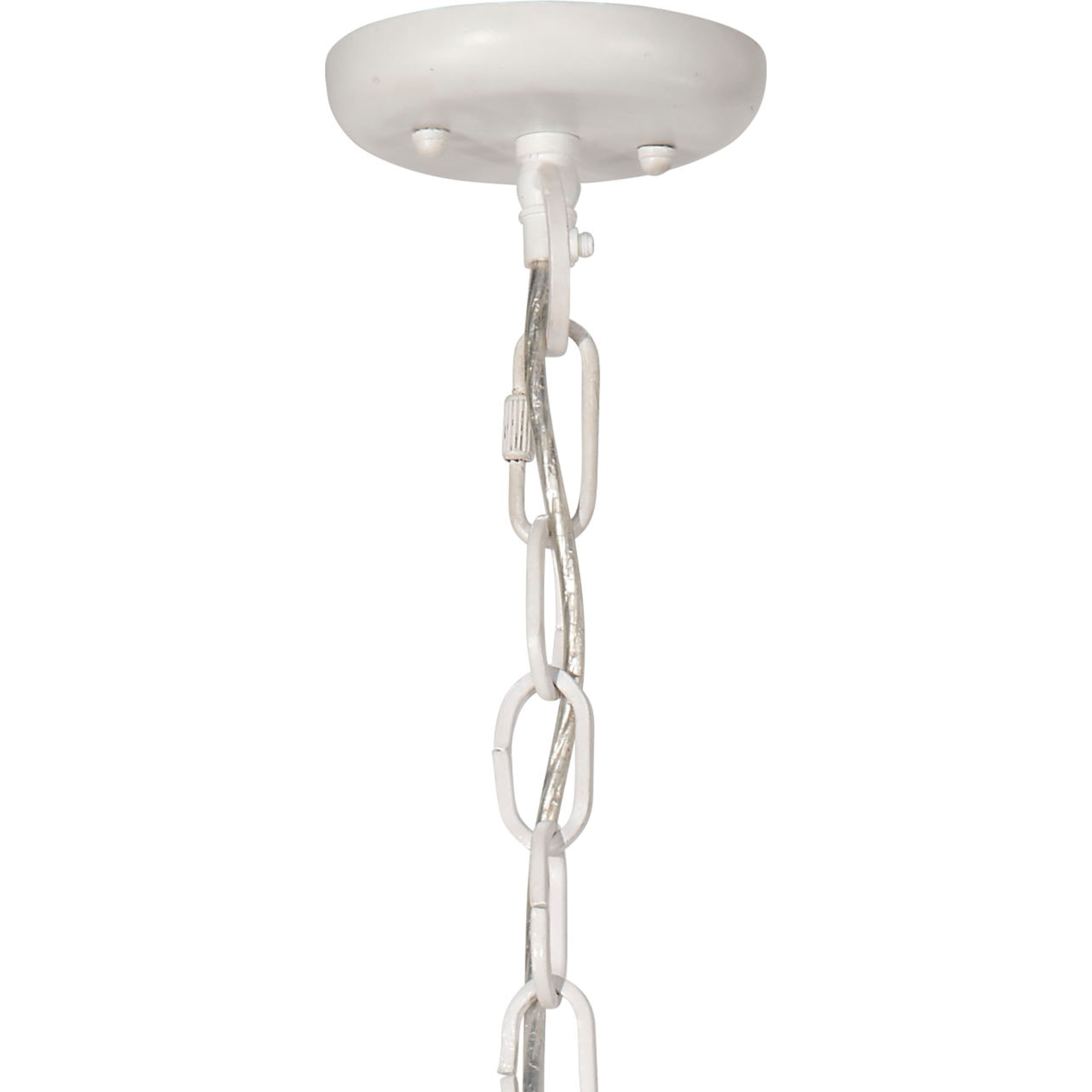 Clamshell Wood Beaded 4-Light Small Chandelier by Jamie Young